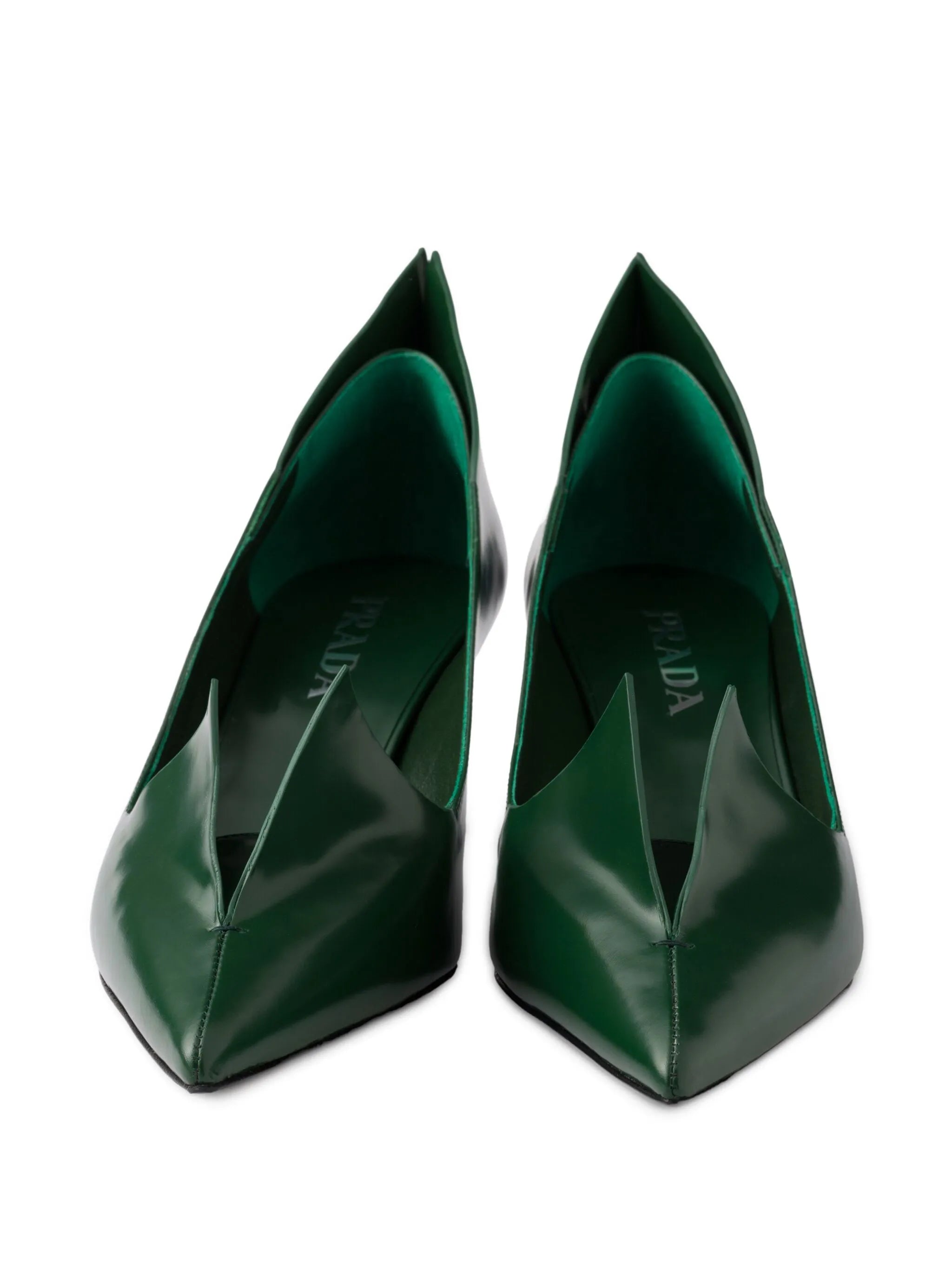 55mm brushed leather pumps