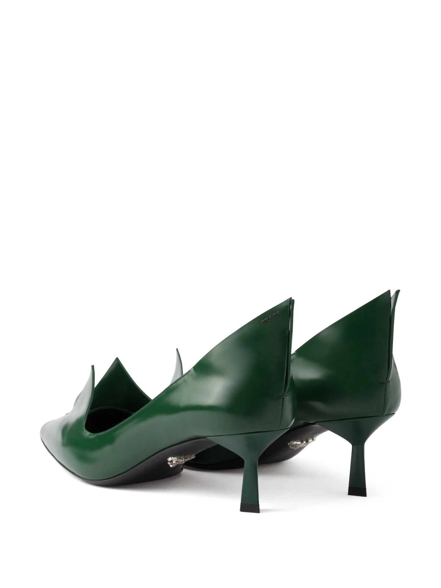 55mm brushed leather pumps