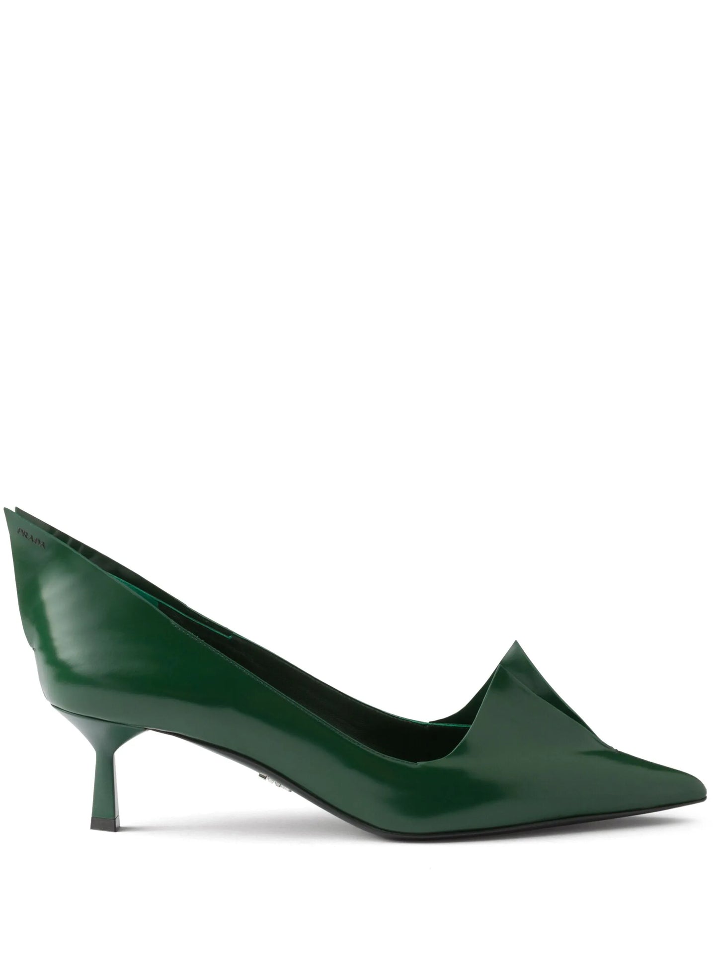 55mm brushed leather pumps
