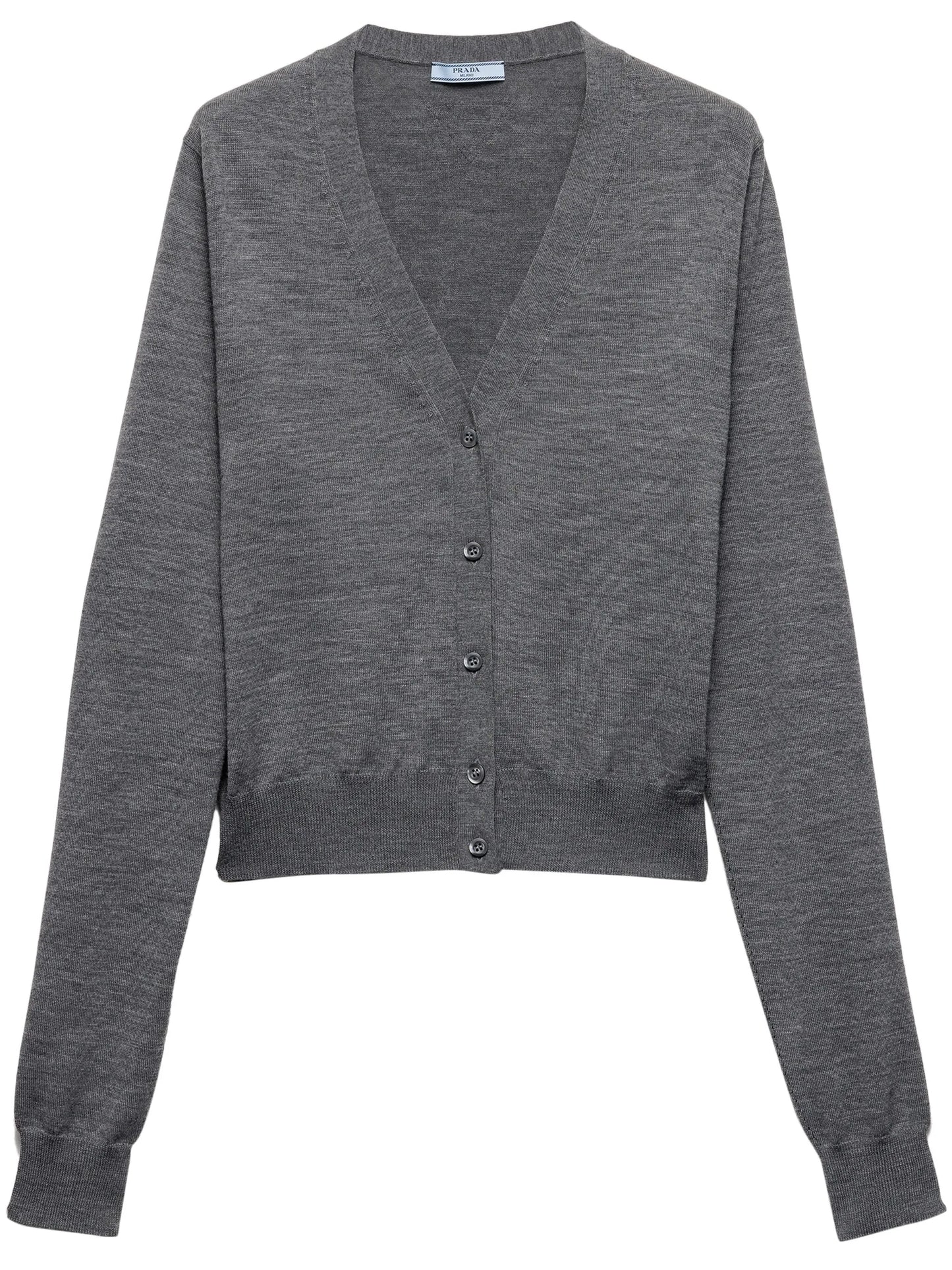 fine-knit wool cardigan