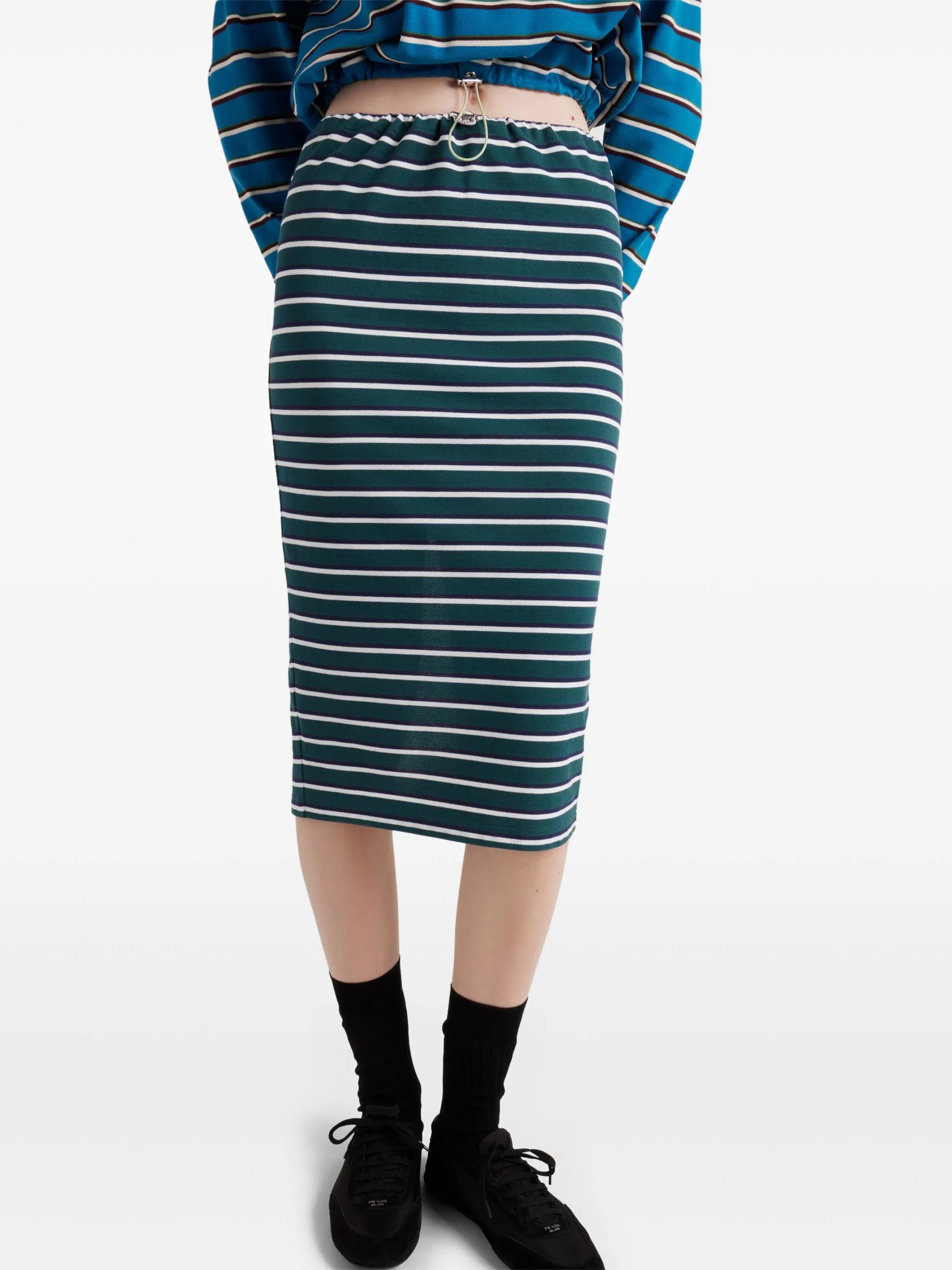 striped skirt
