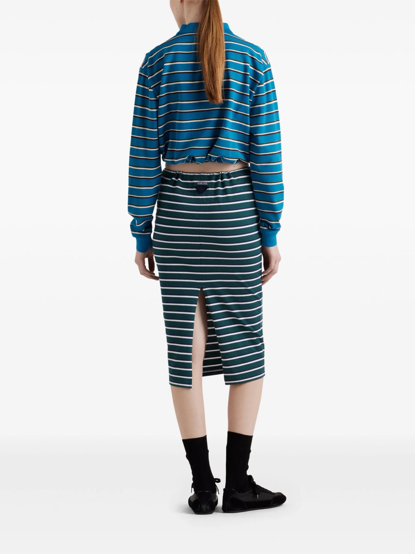 striped skirt