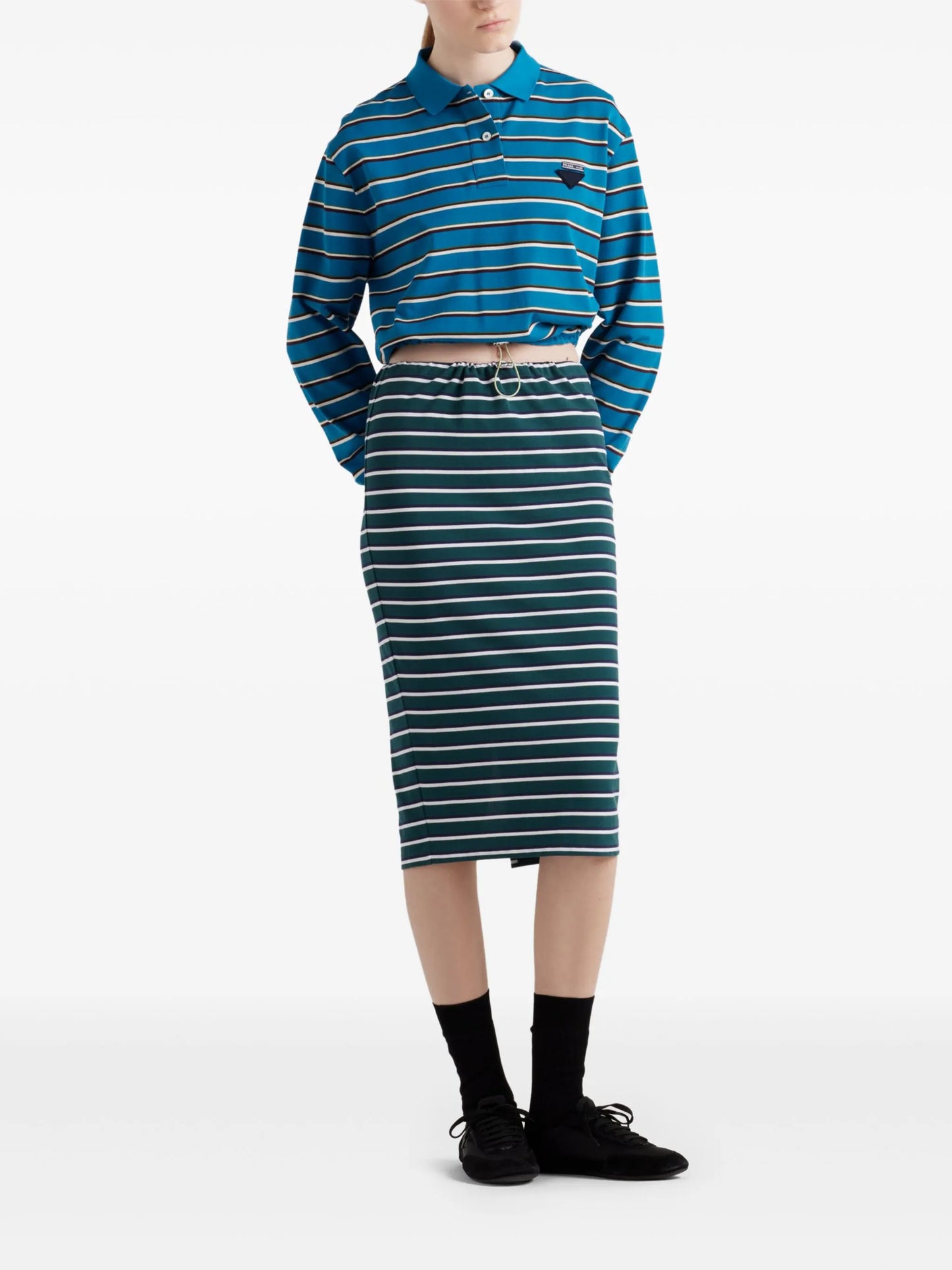 striped skirt