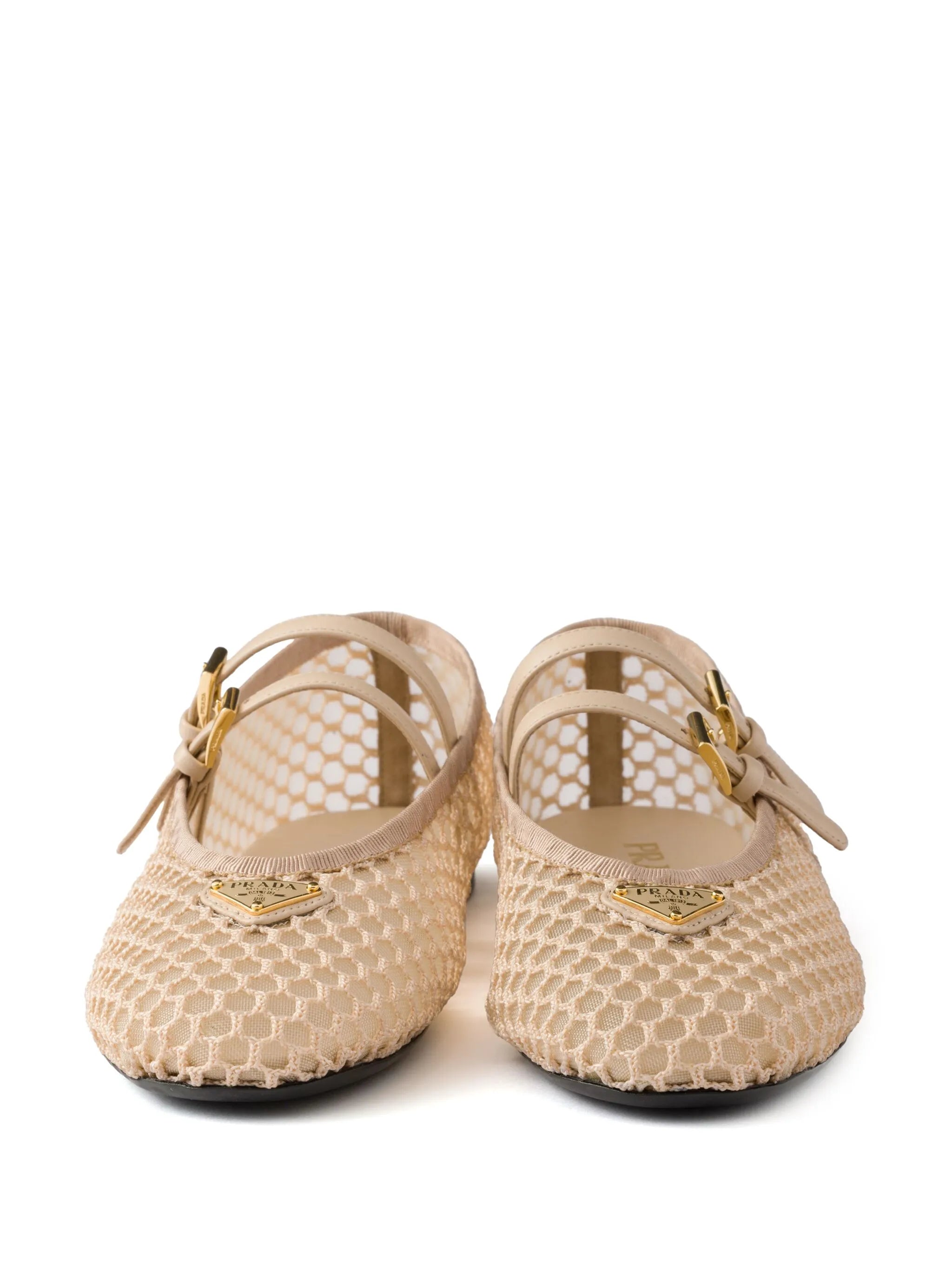 mesh ballet flats