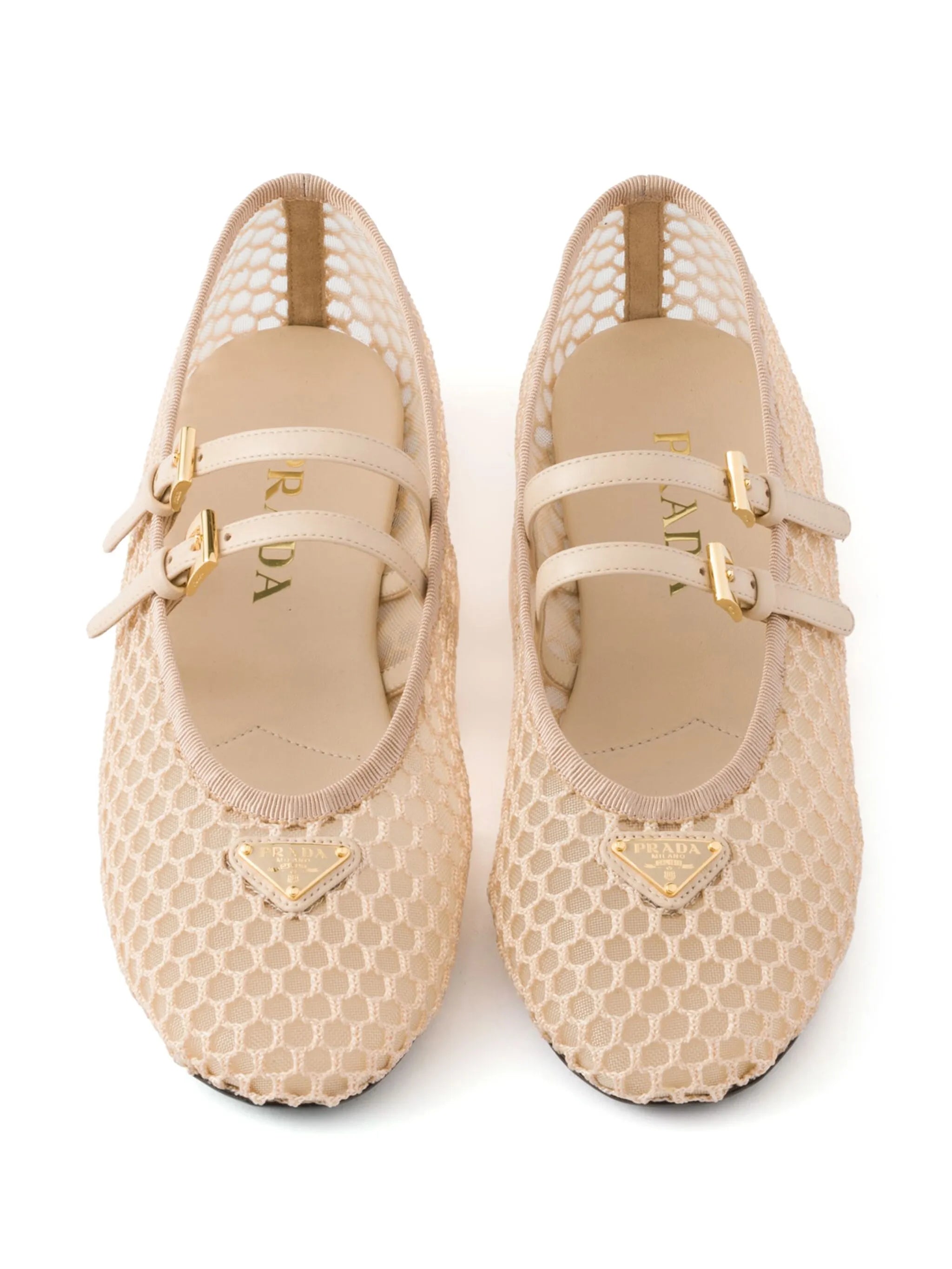 mesh ballet flats
