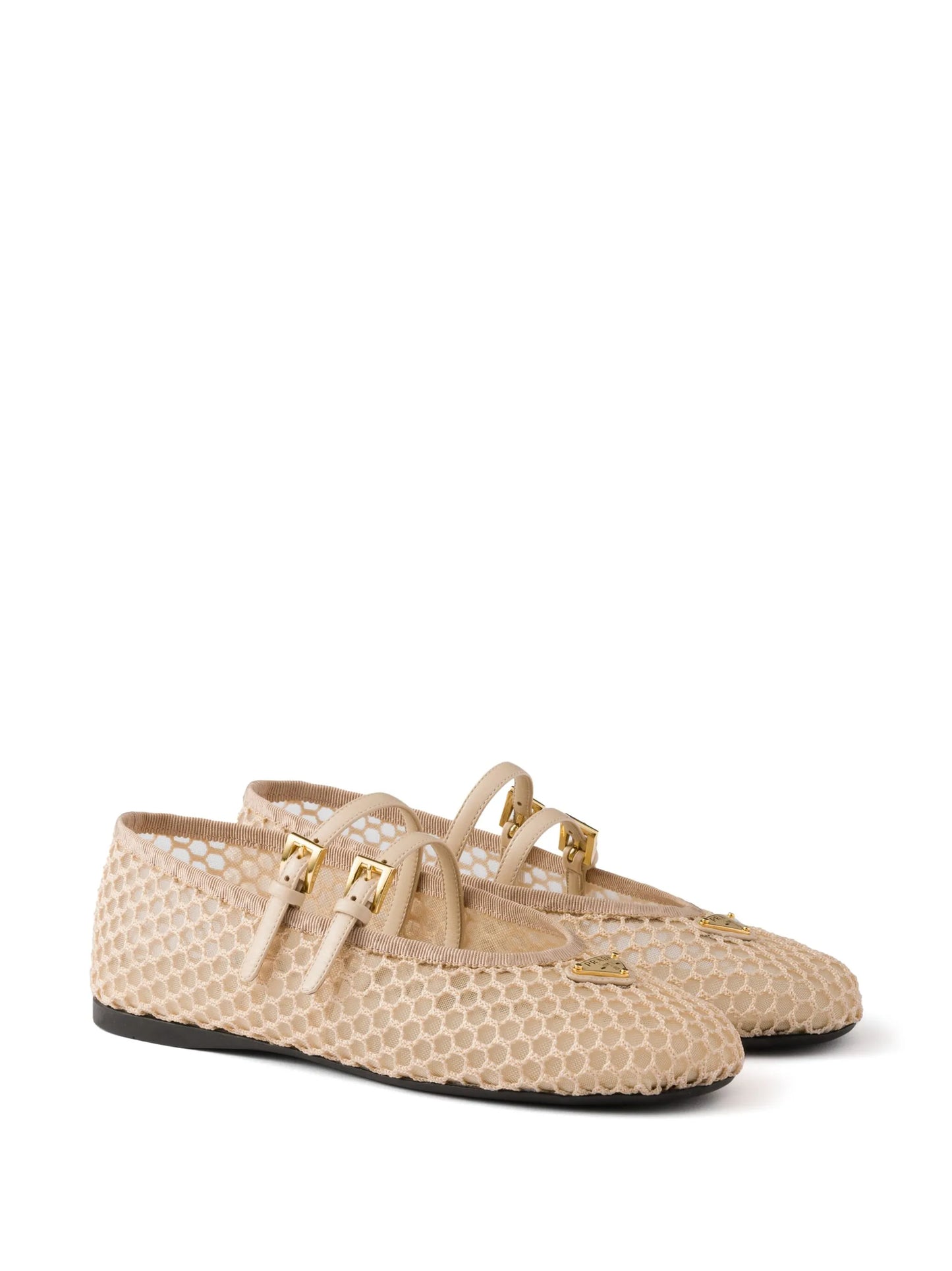 mesh ballet flats