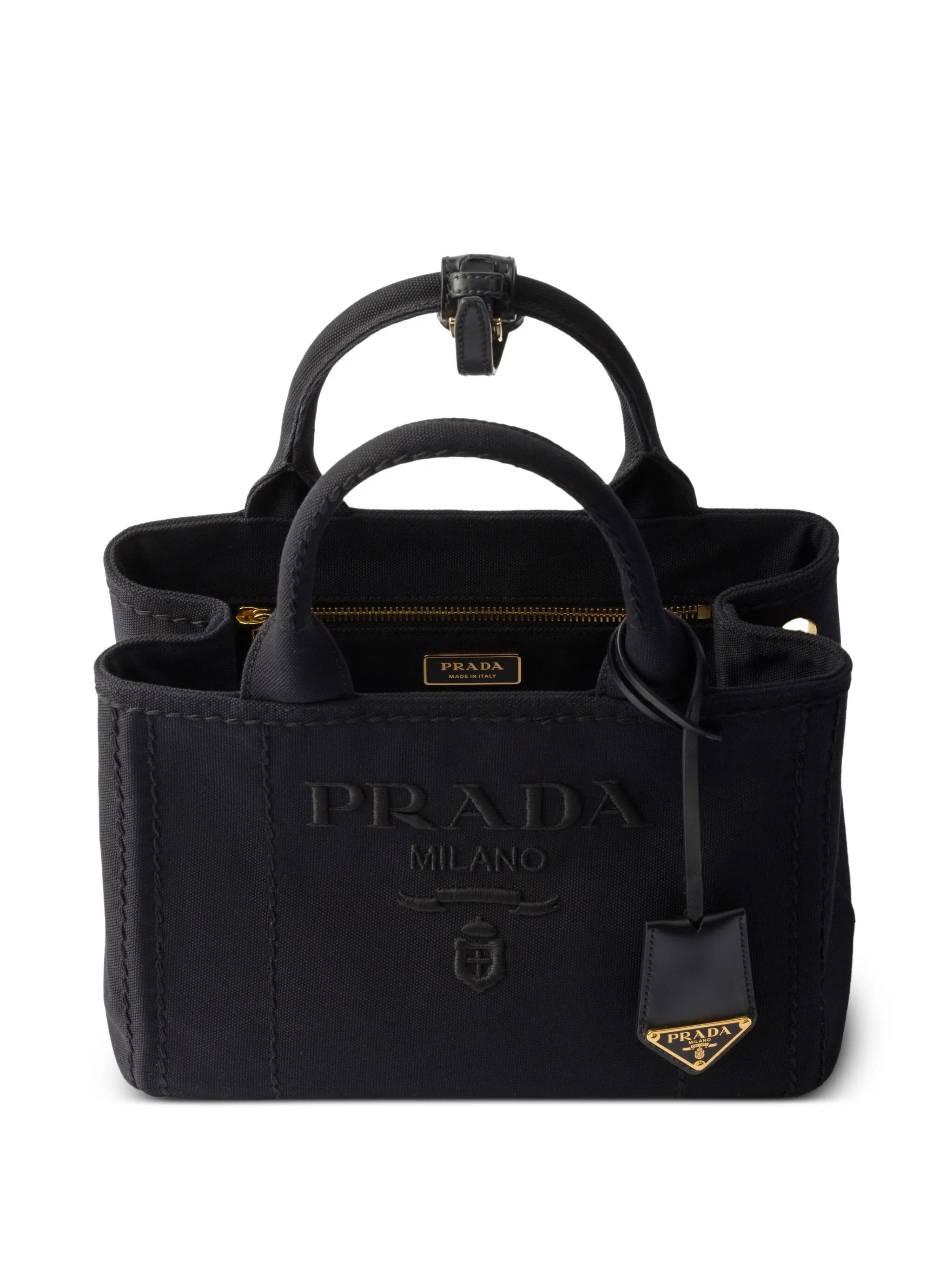Jardinière small cotton canvas handbag