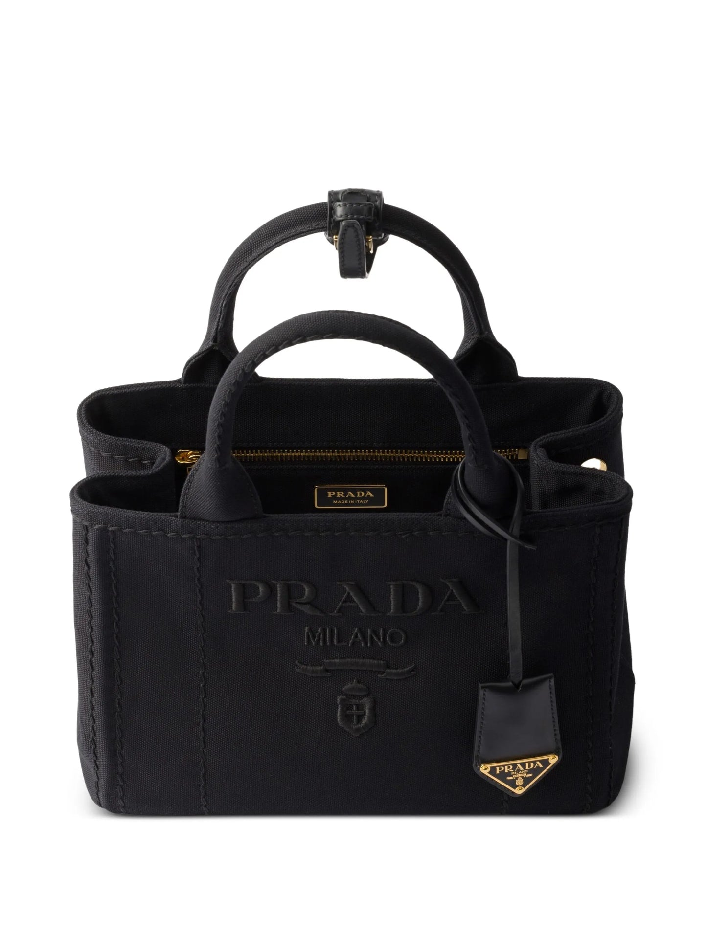 Jardinière small cotton canvas handbag