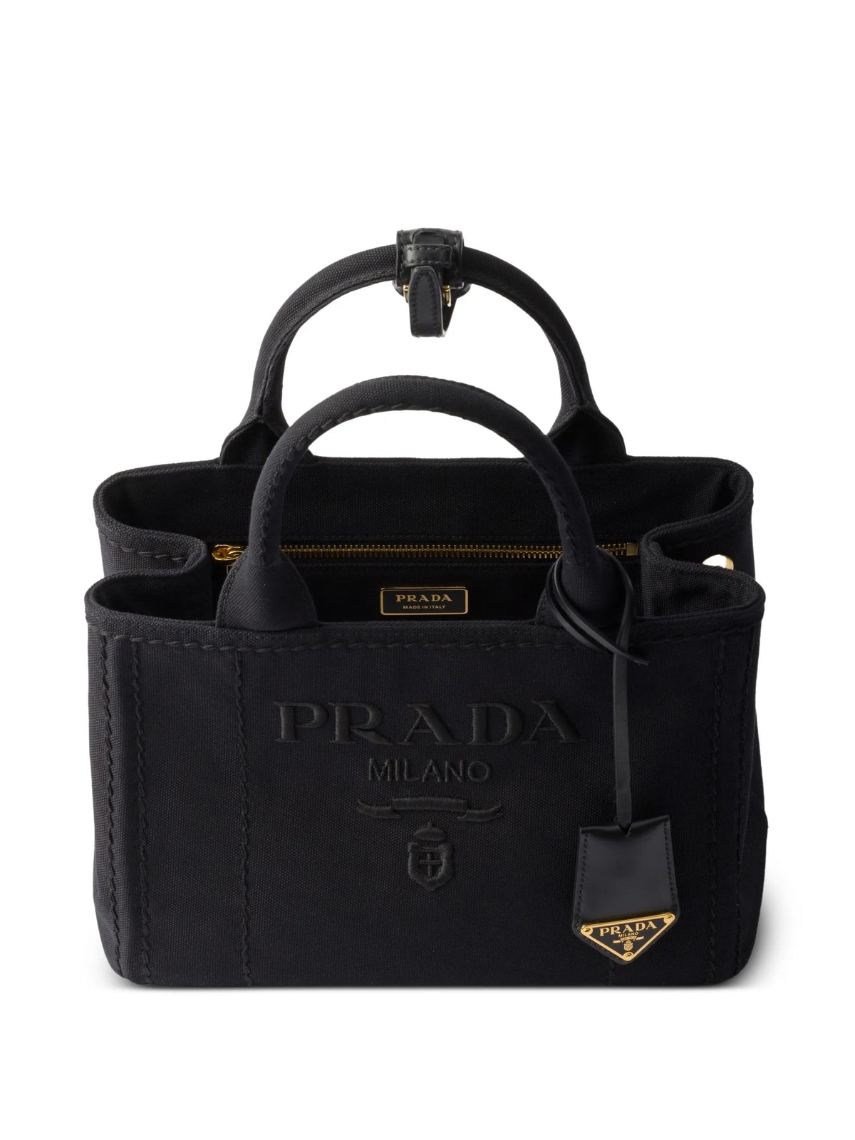 Jardinière small cotton canvas handbag