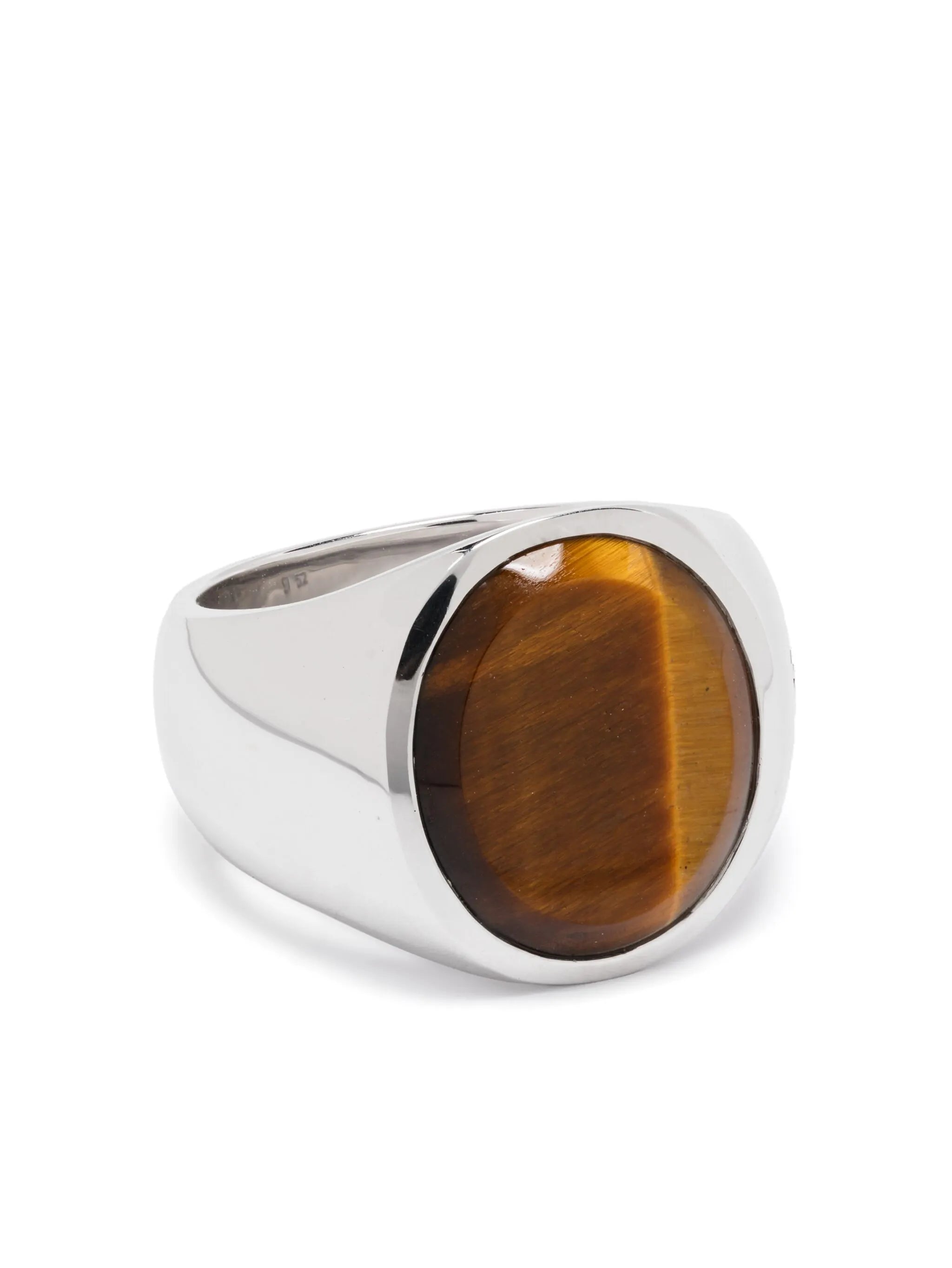 sterling silver tiger eye ring