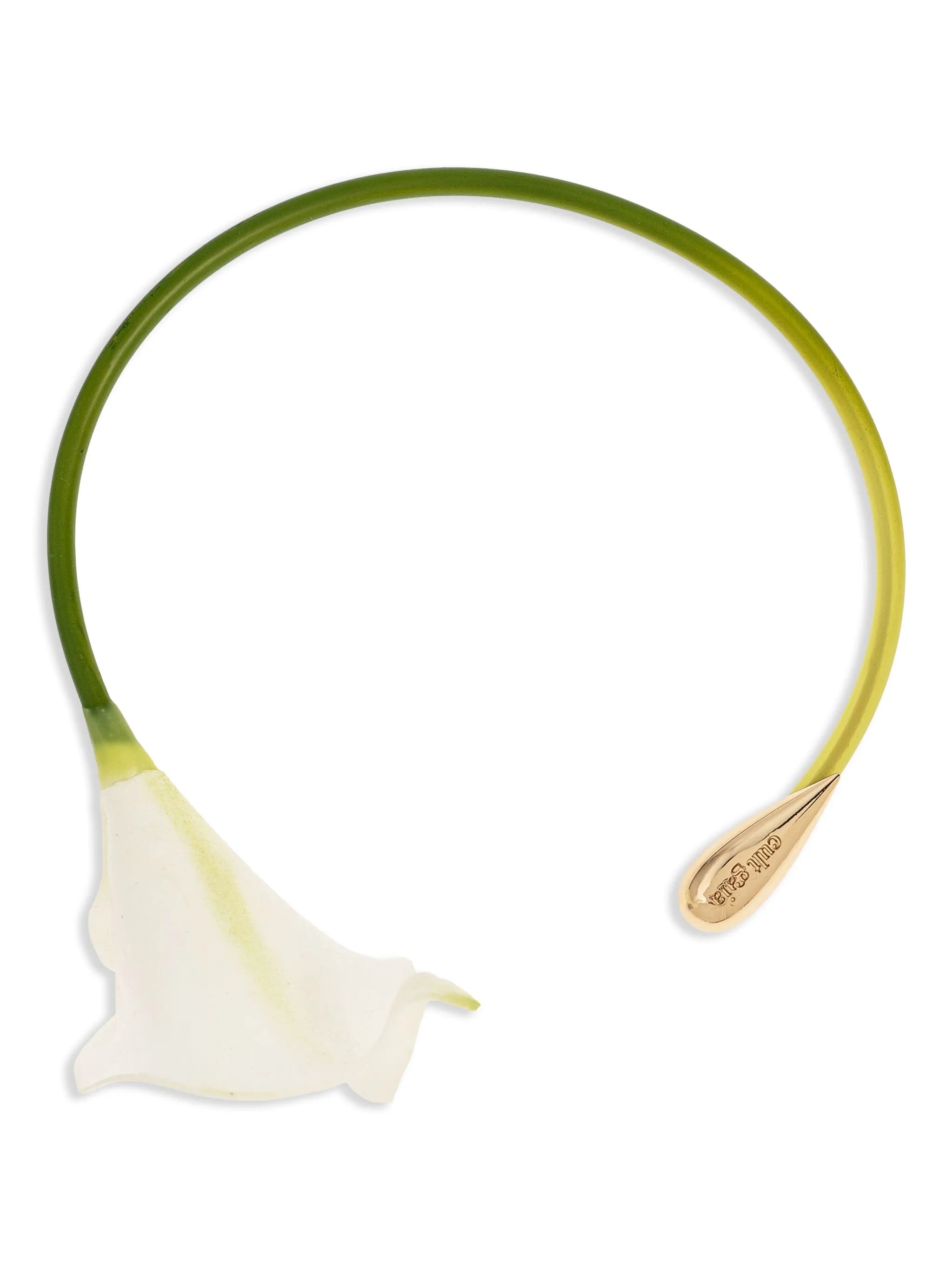 calla lily choker necklace