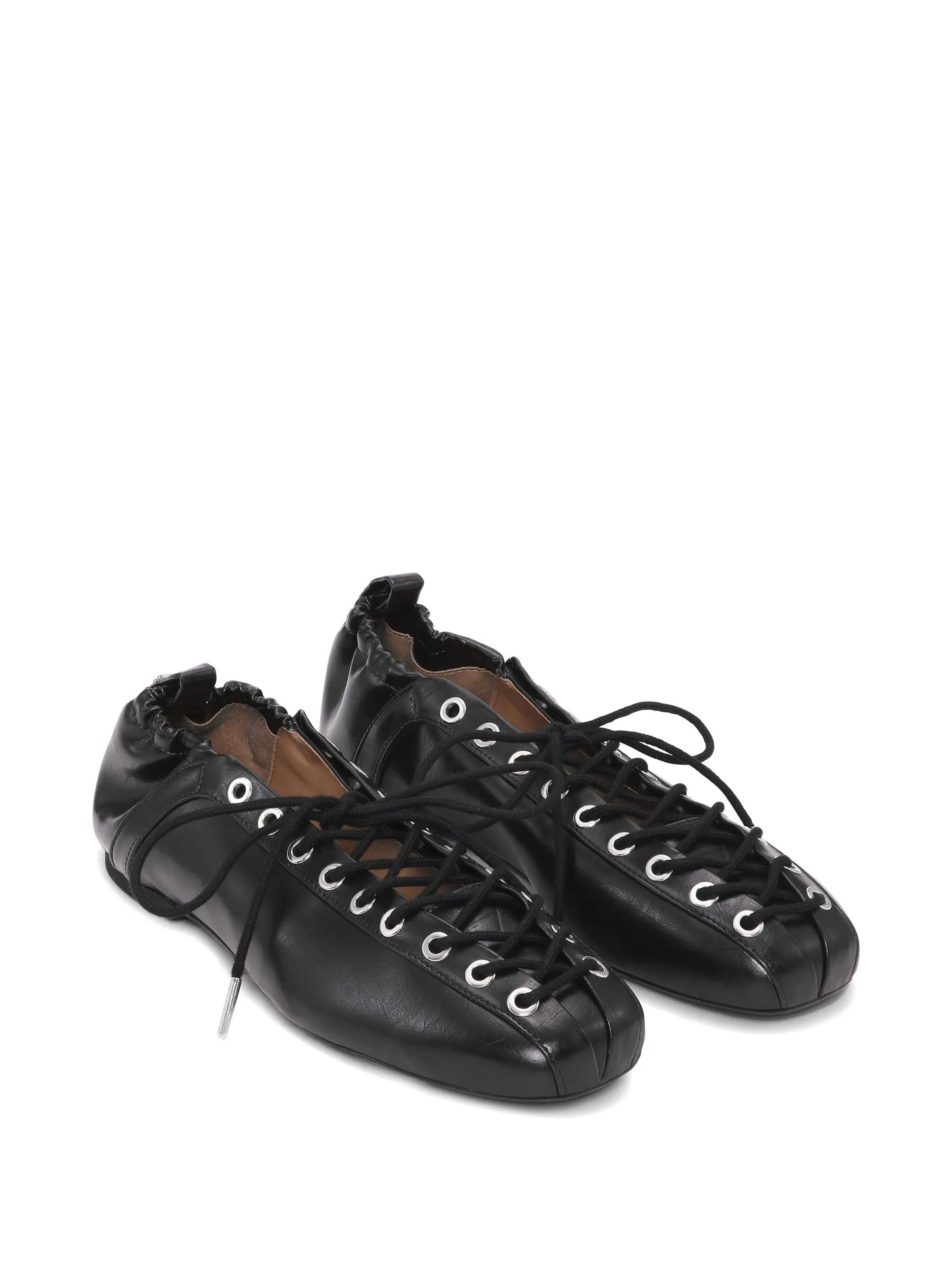 lace-up ballet flats