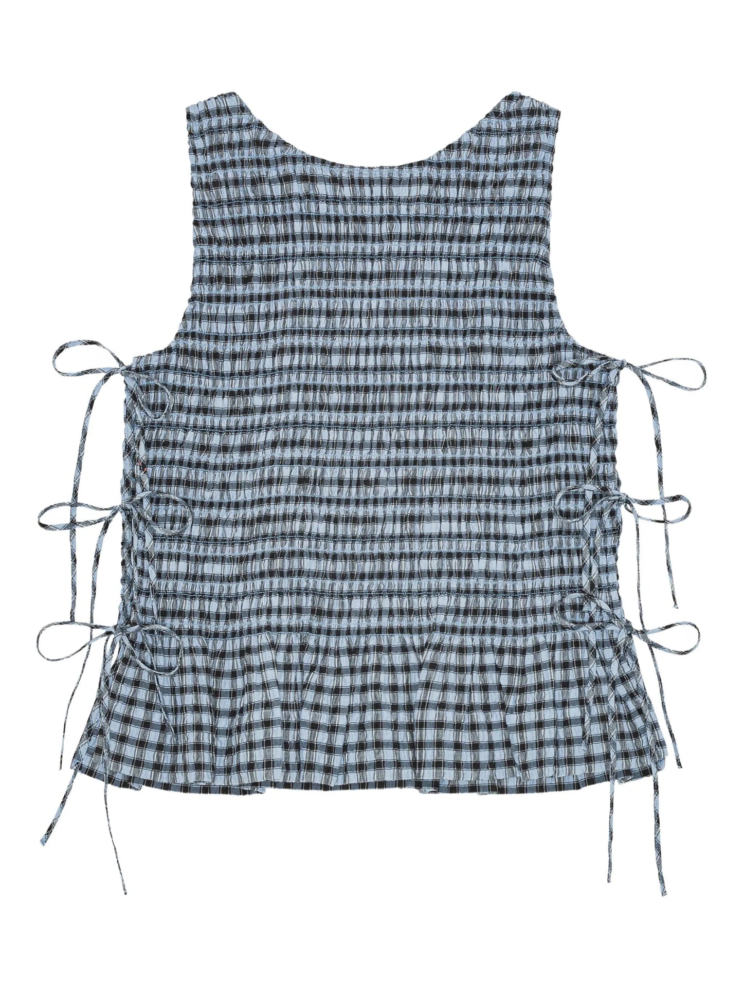 checkered top