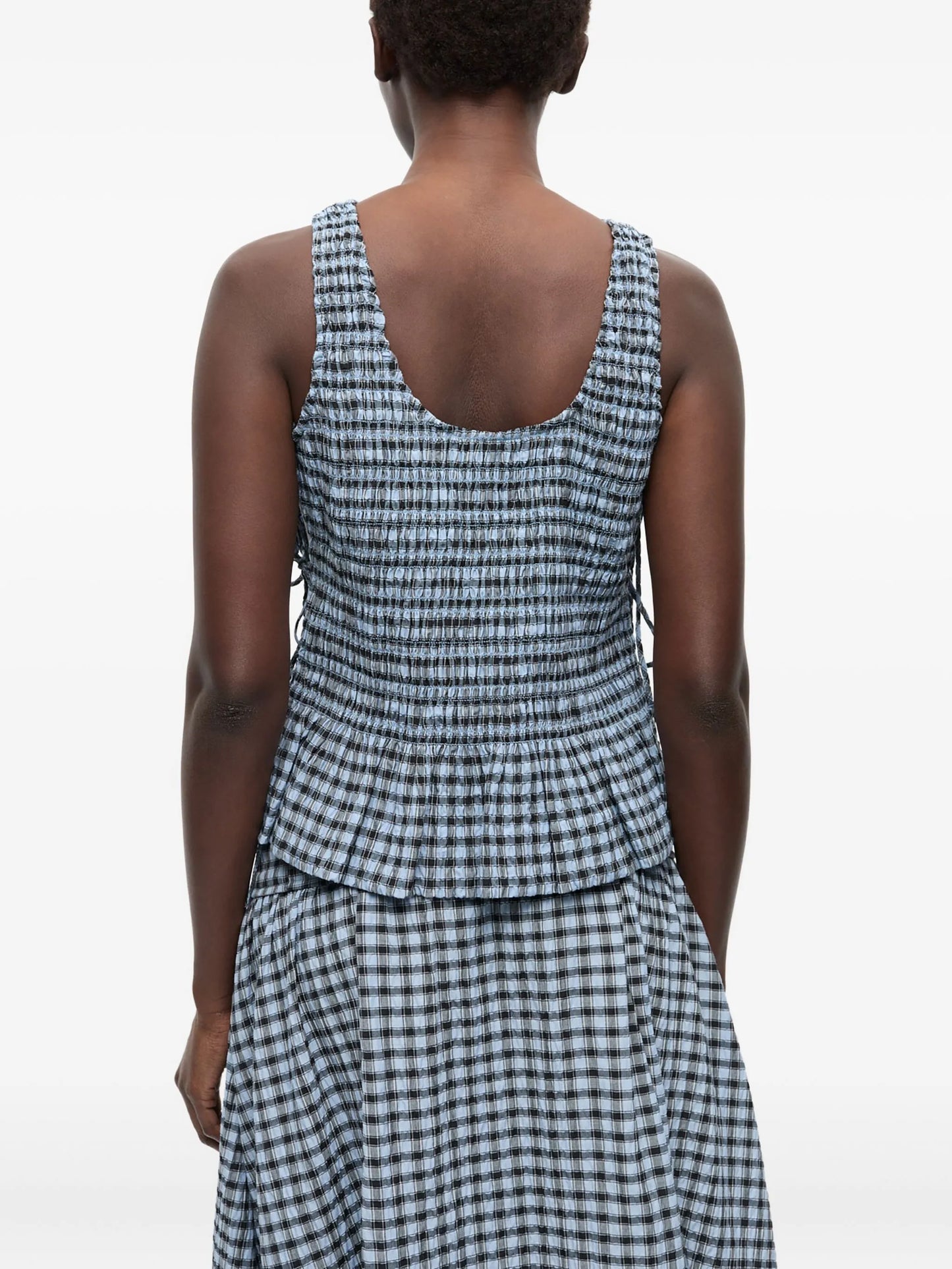 checkered top