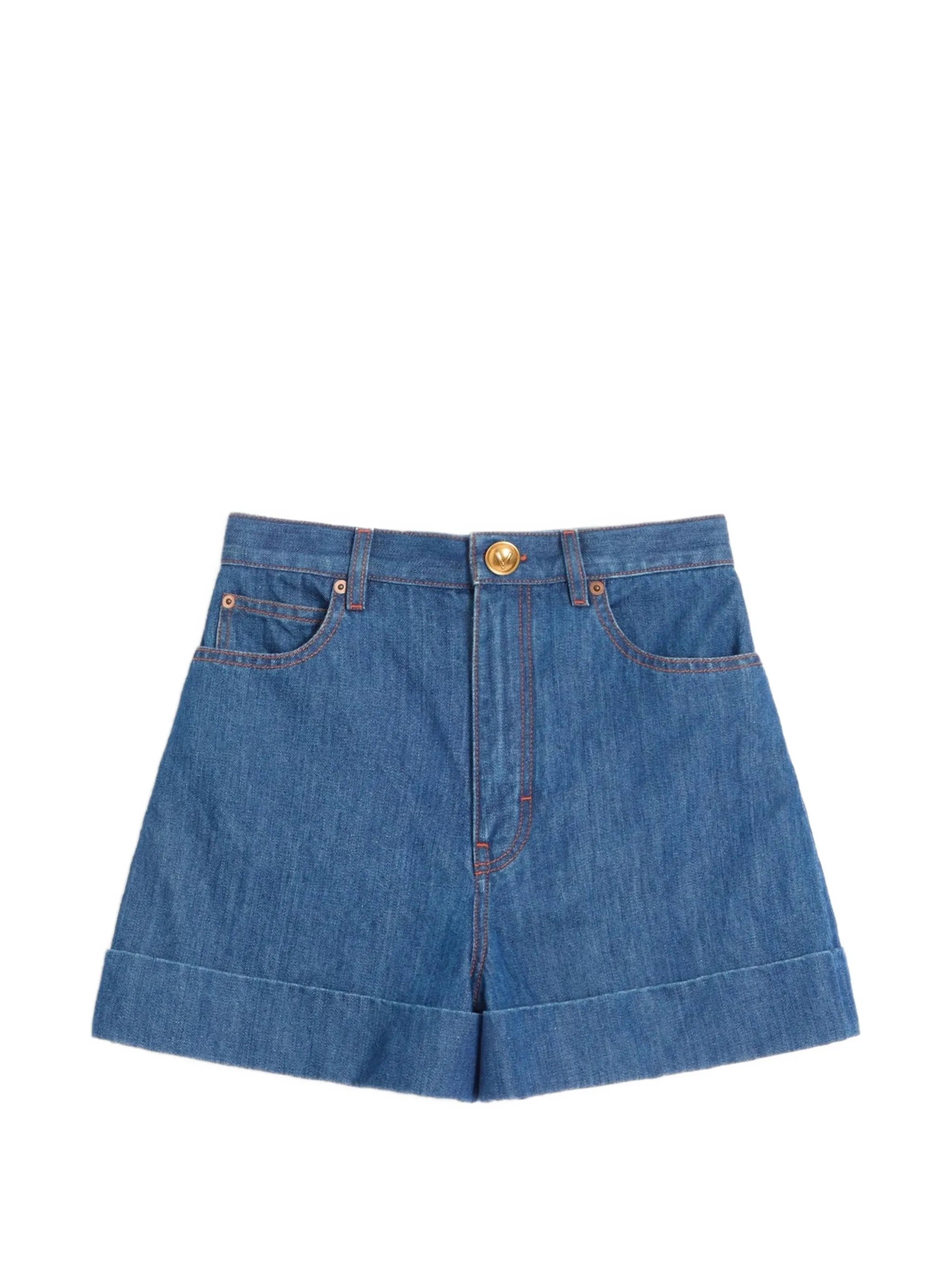 lightweight denim shorts