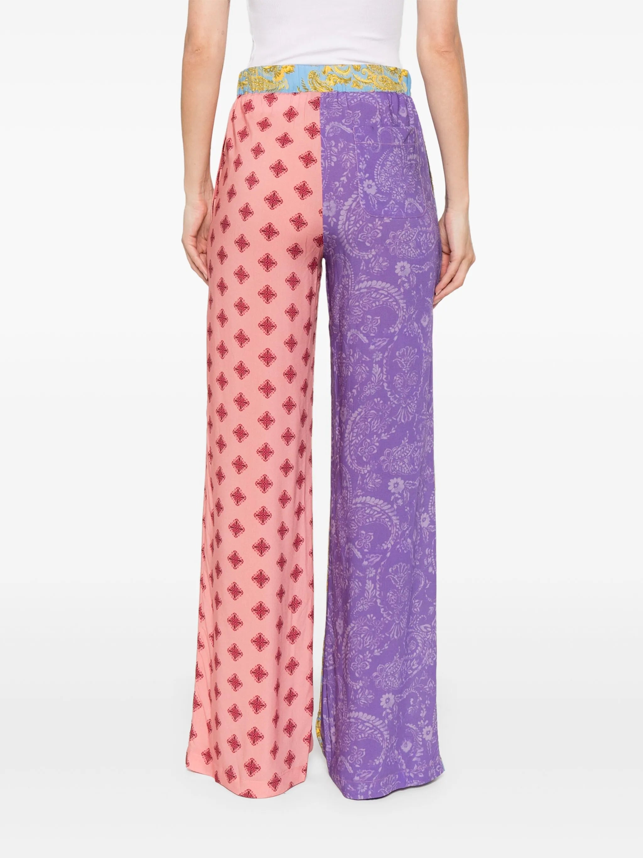 paisley-print trousers