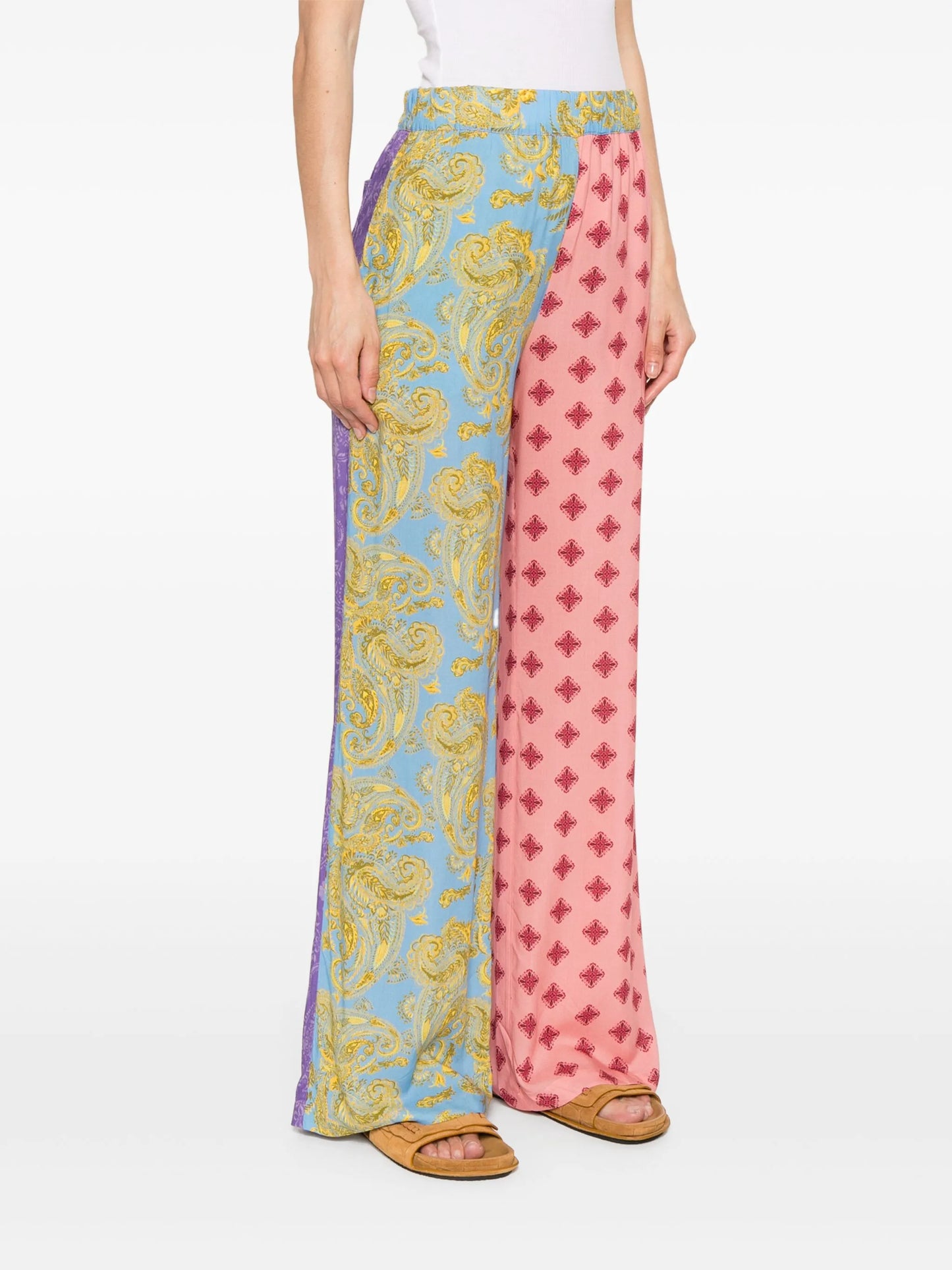 paisley-print trousers