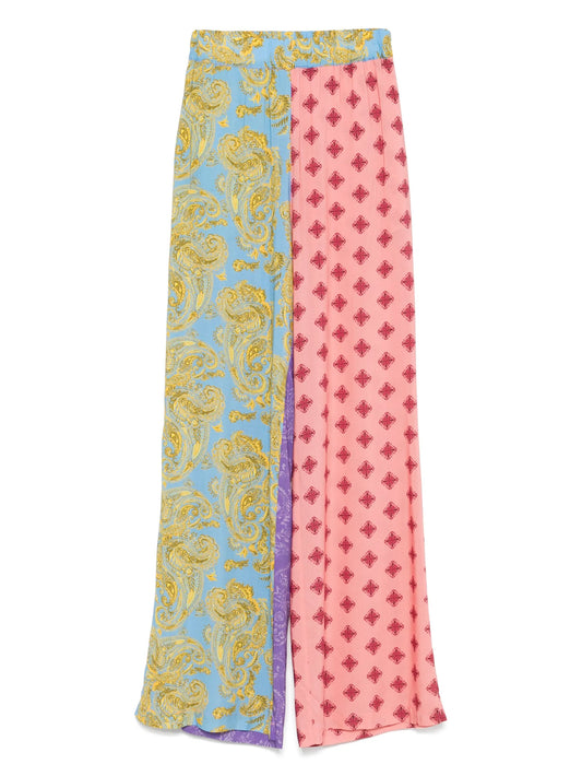 paisley-print trousers