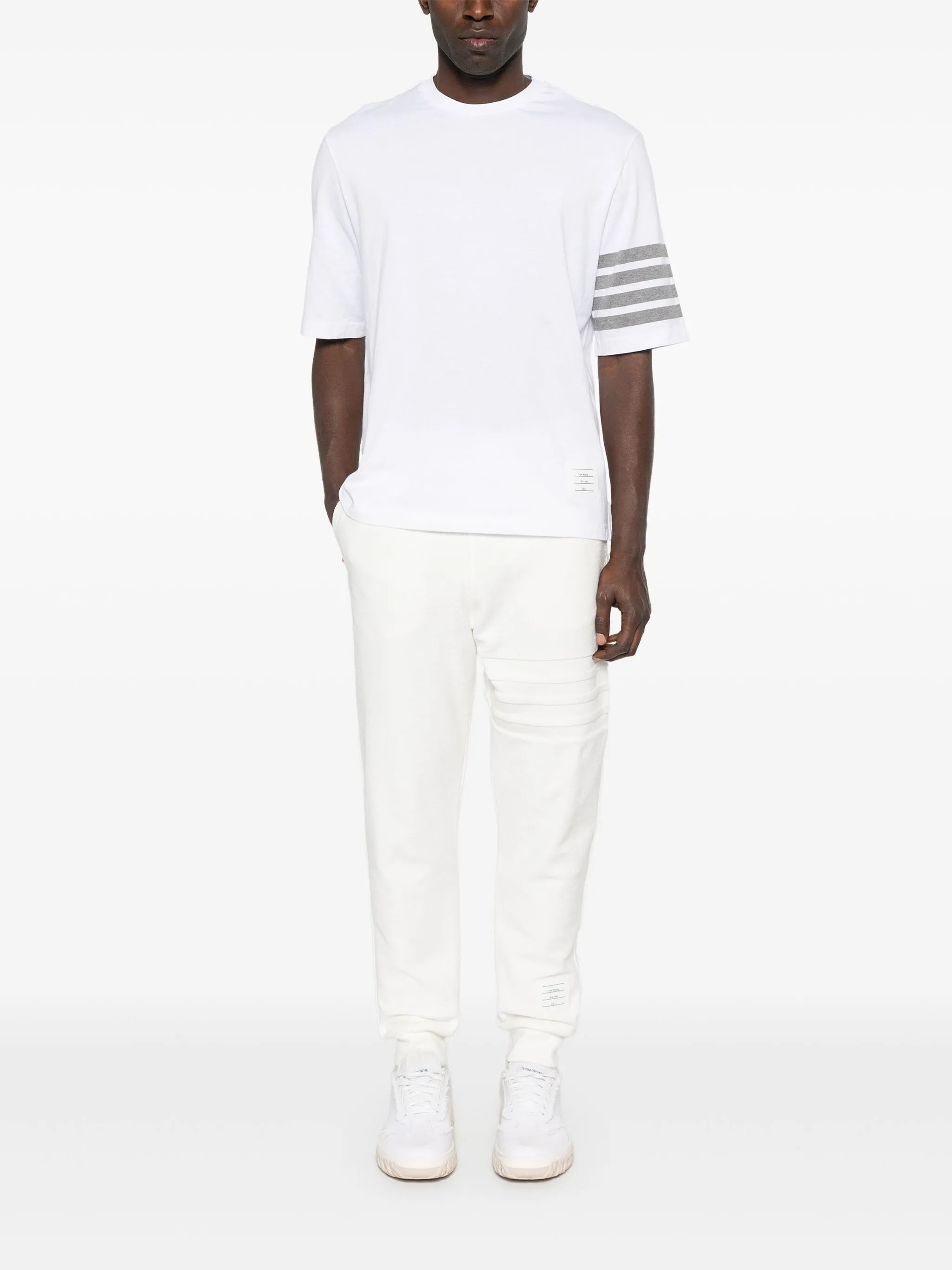 4-Bar mock-neck T-shirt