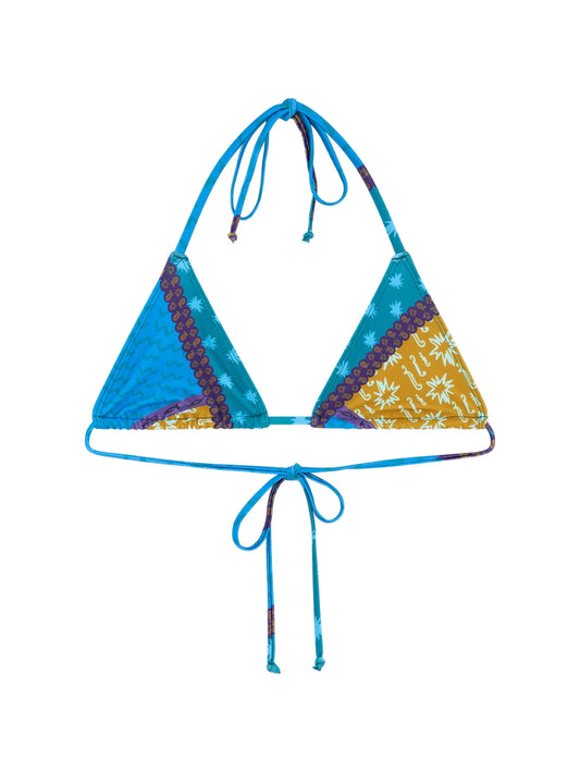 Blue Estrellitas bikini top