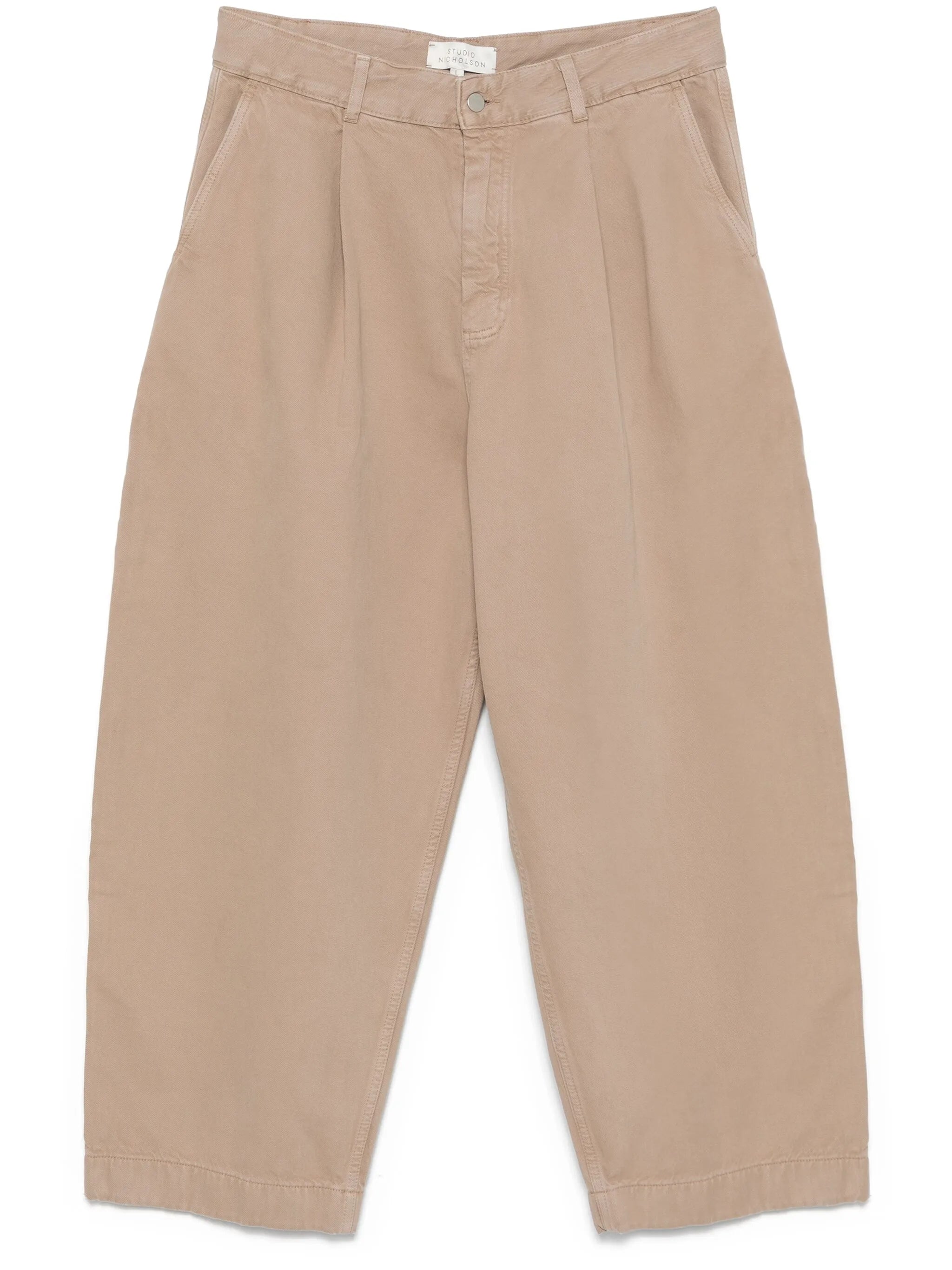pleated carpenter trousers