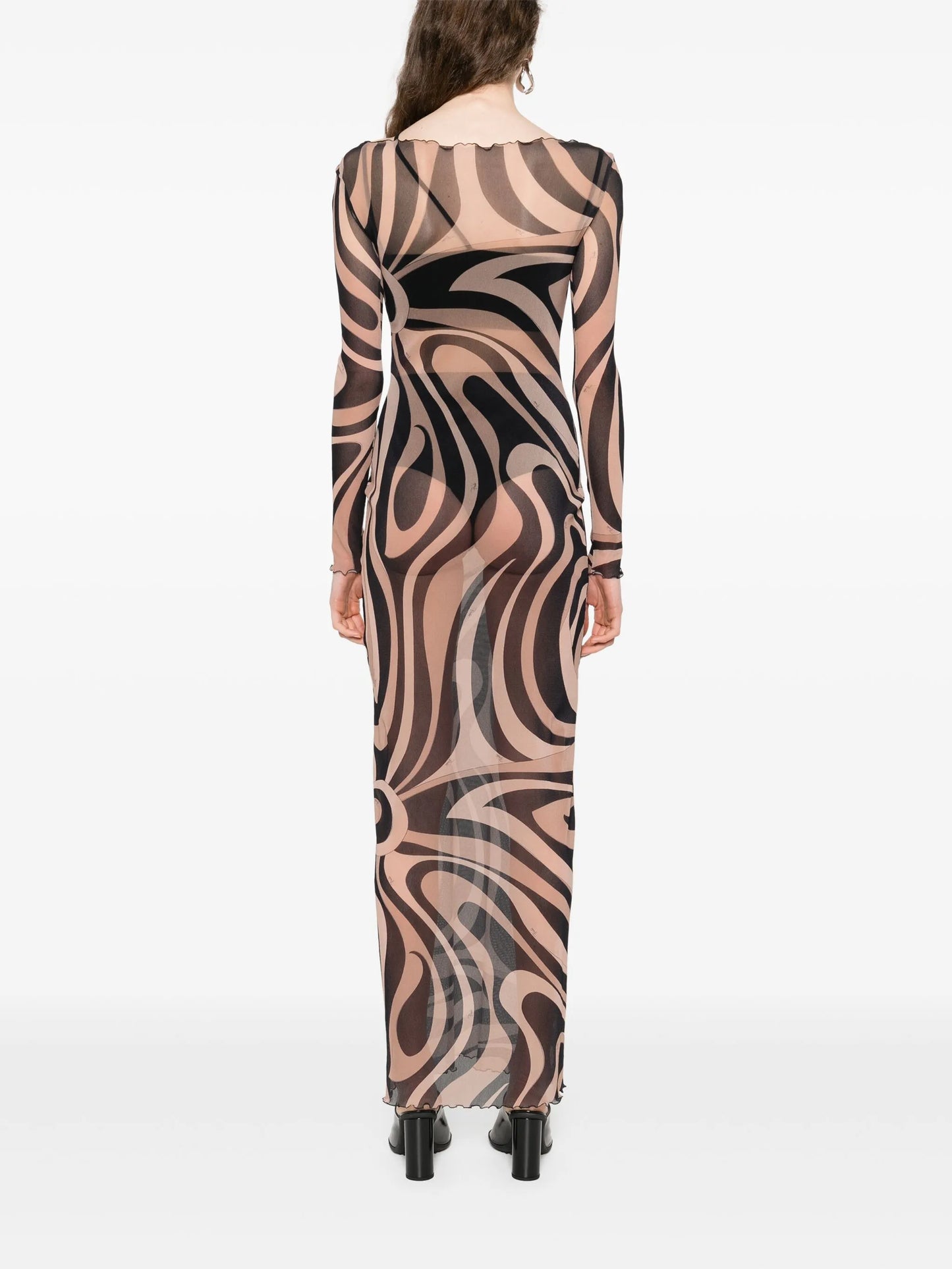 printed maxi dress