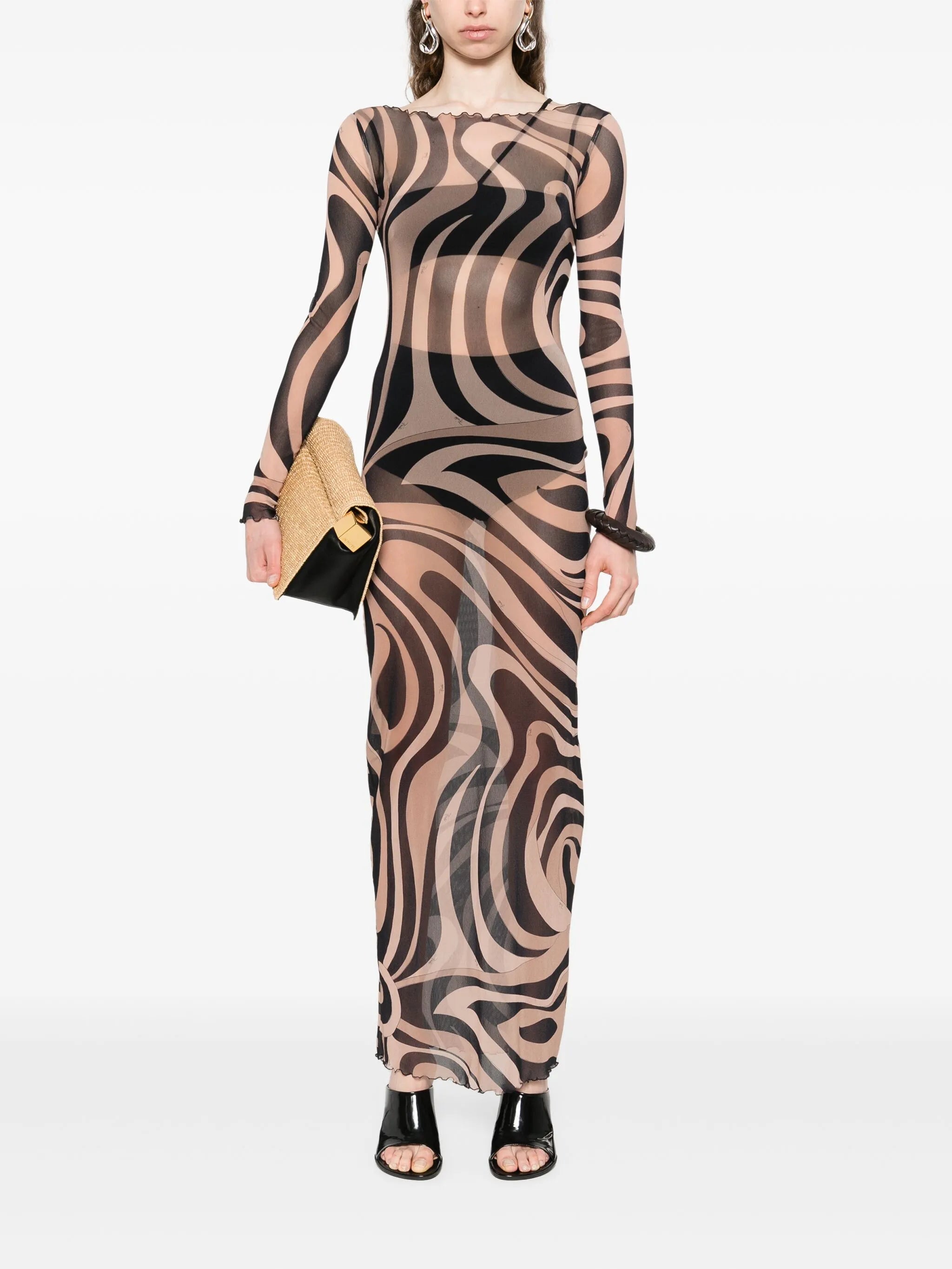 printed maxi dress