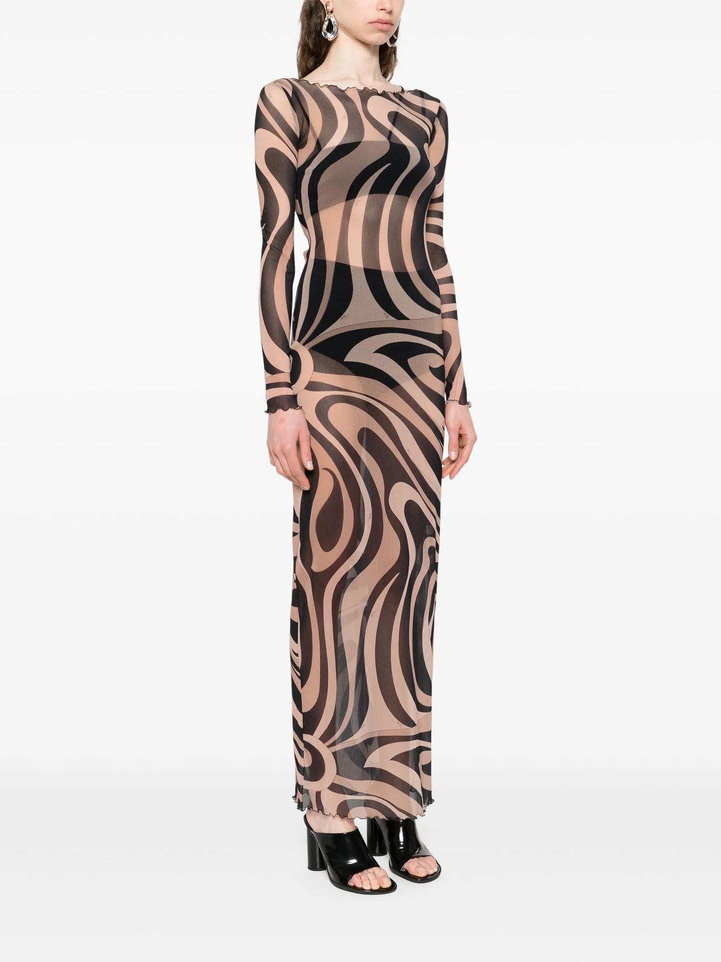 printed maxi dress