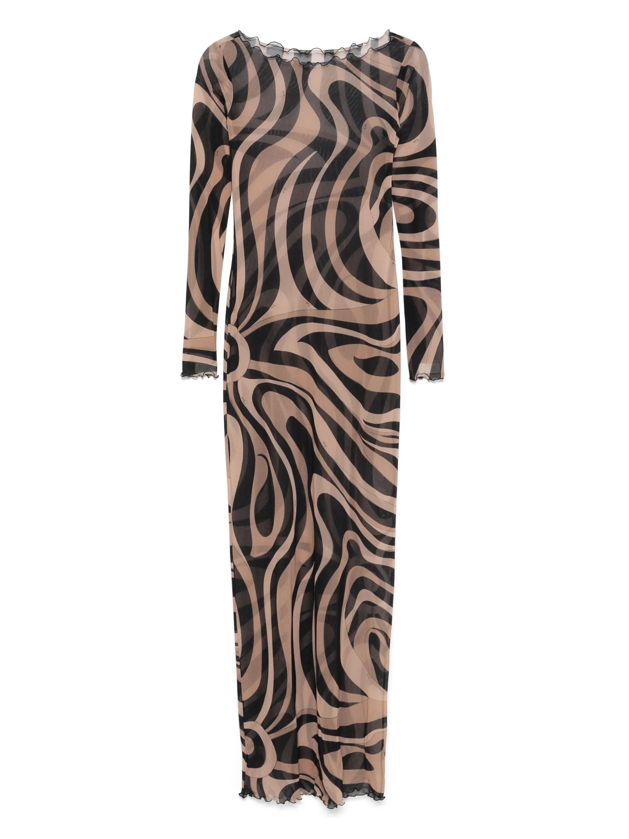printed maxi dress
