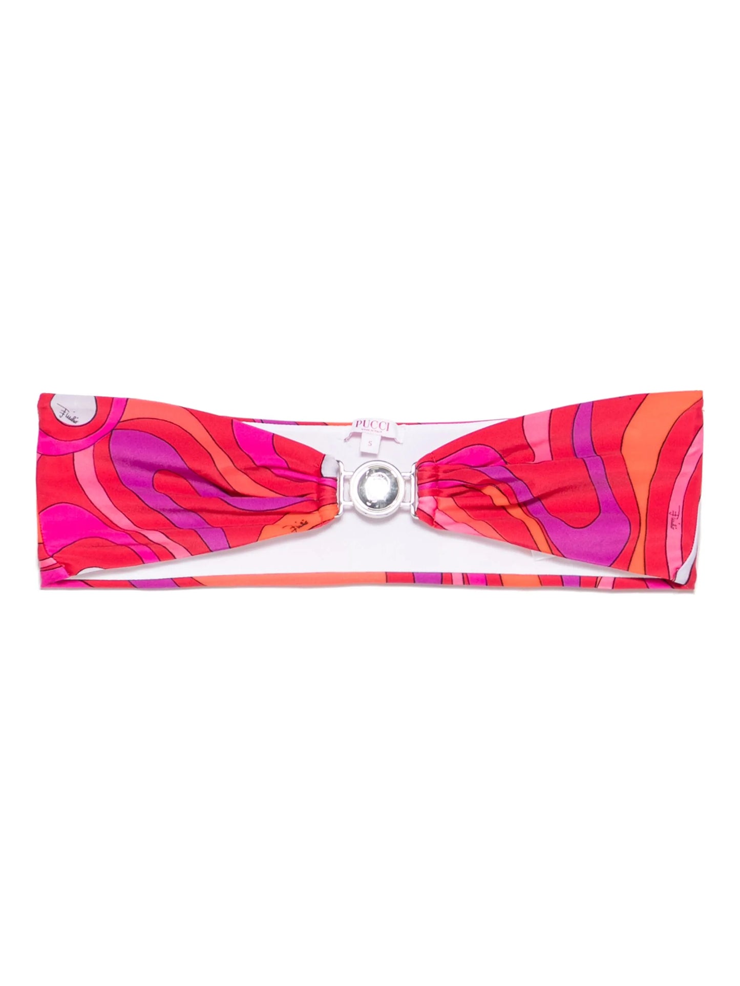 Iride-print bikini top