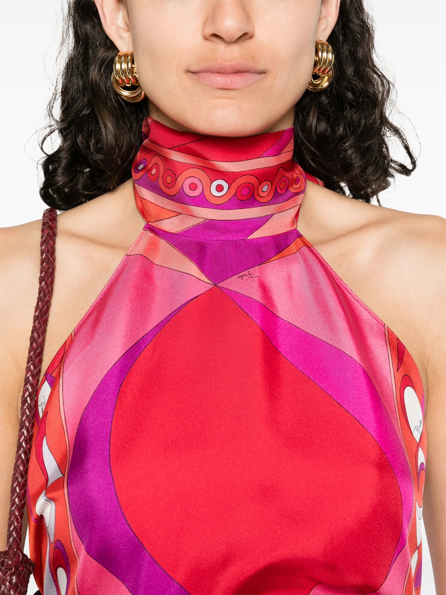 graphic-print top