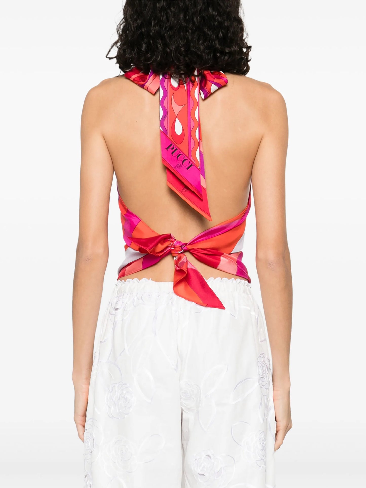 graphic-print top