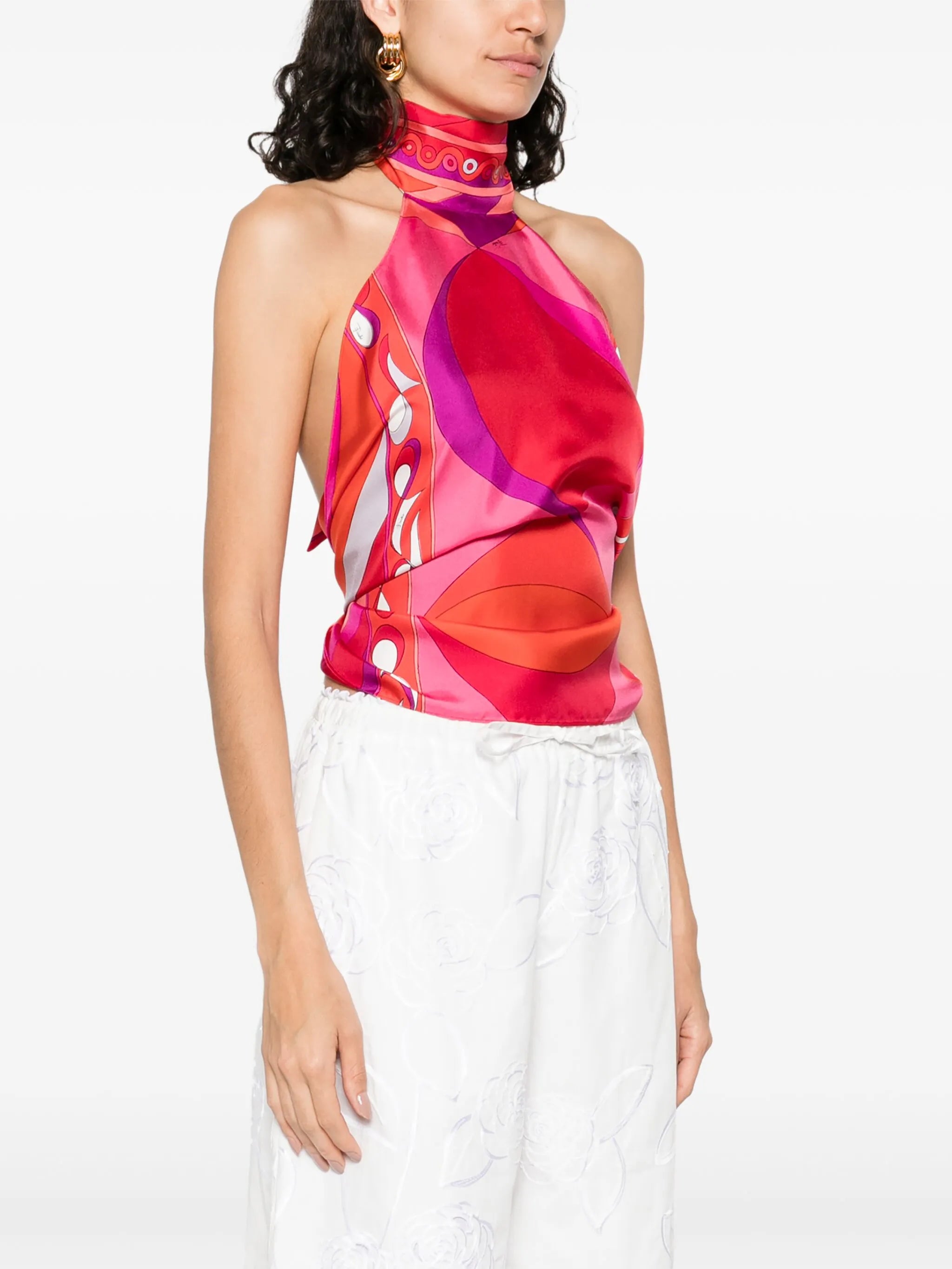graphic-print top