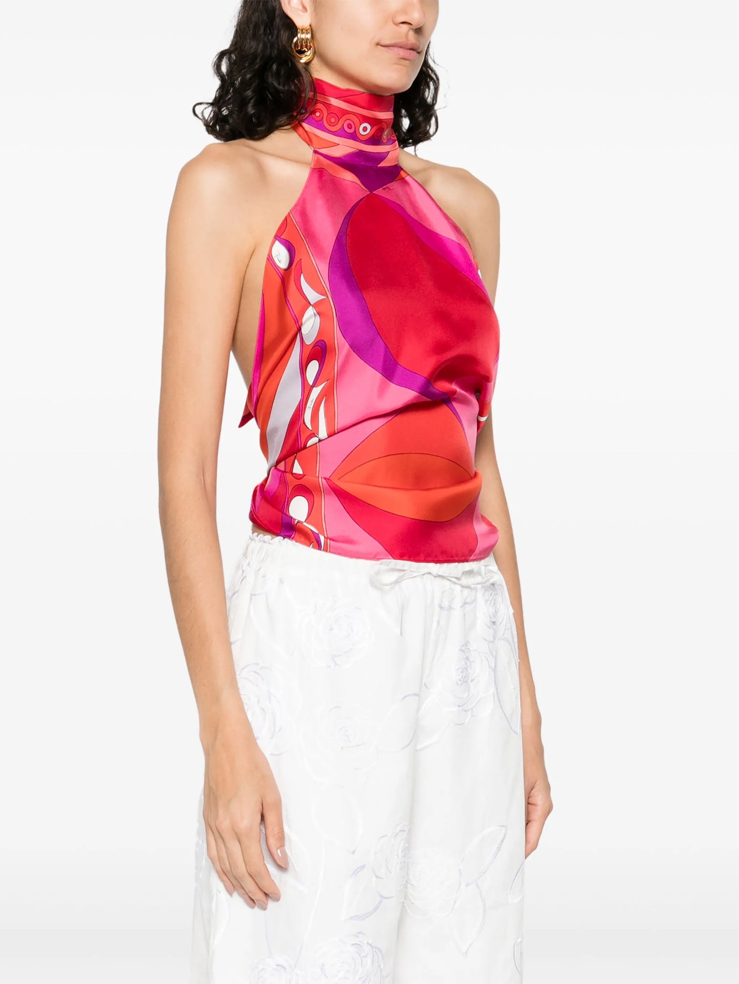 graphic-print top