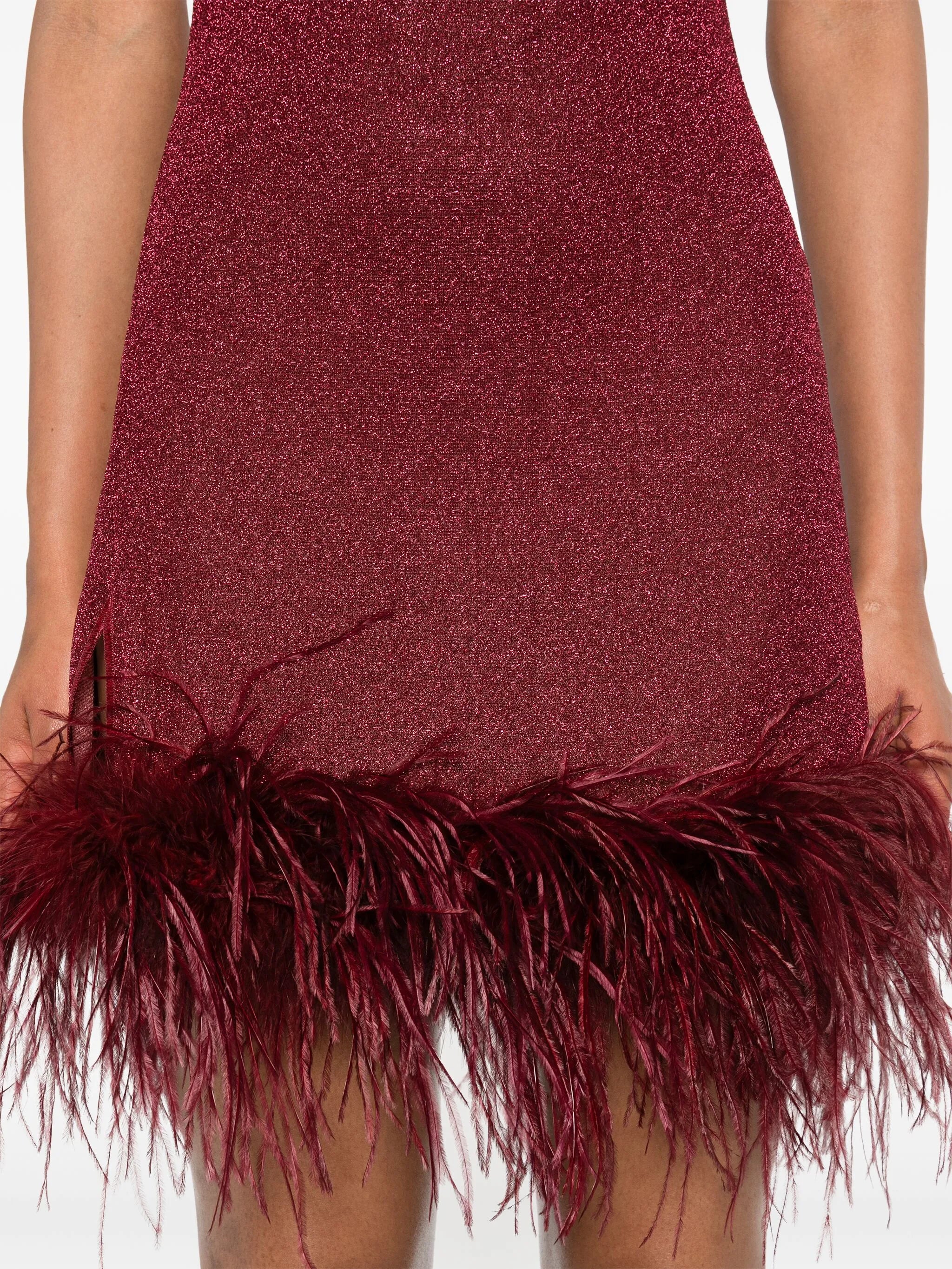 Lumière Plumage mini dress