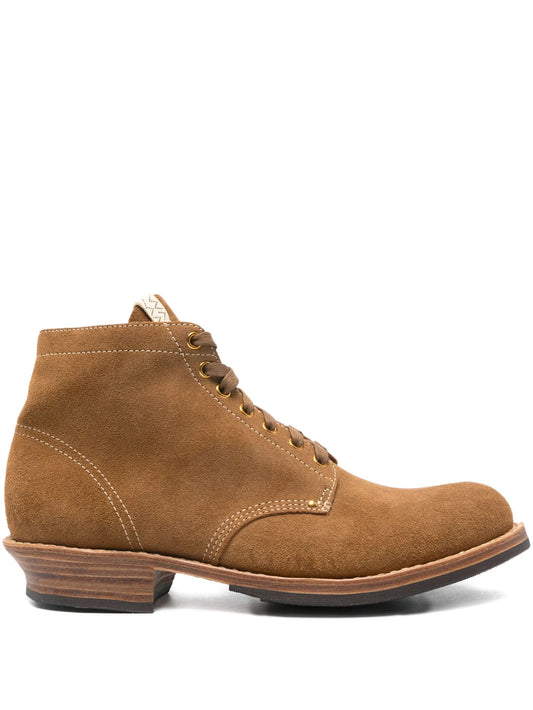 Brigadier lace-up suede boots