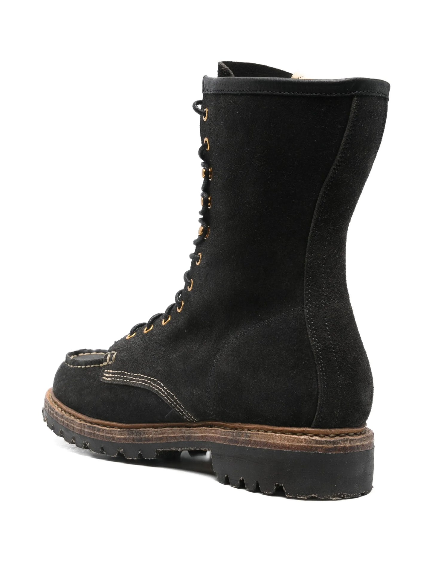 lace-up leather boots