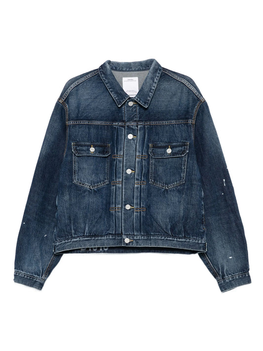 101X paint-splatter denim jacket