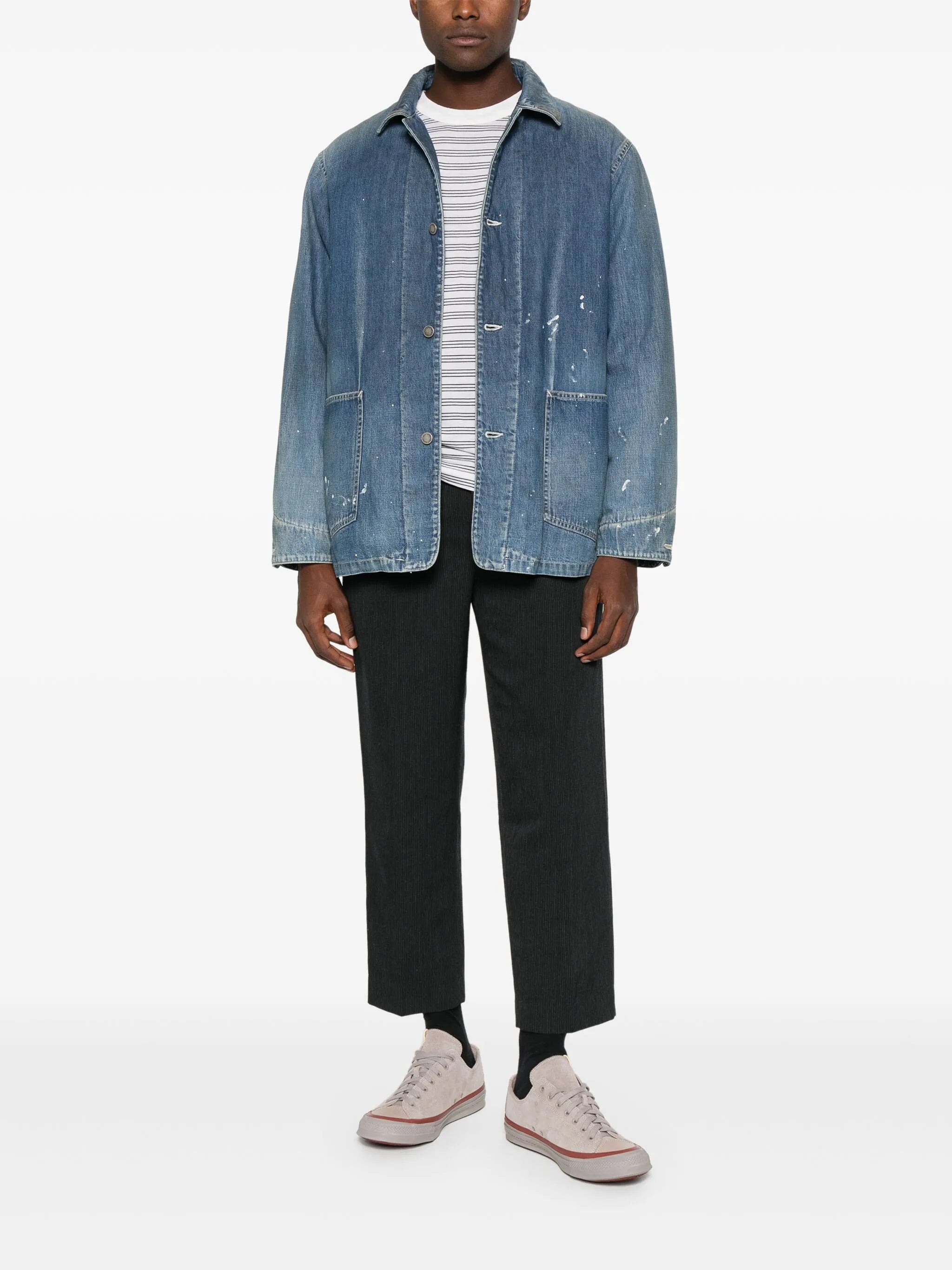 Pastoral pinstripe trousers