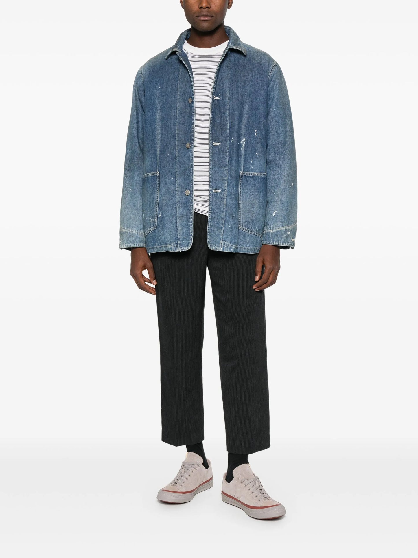 Pastoral pinstripe trousers