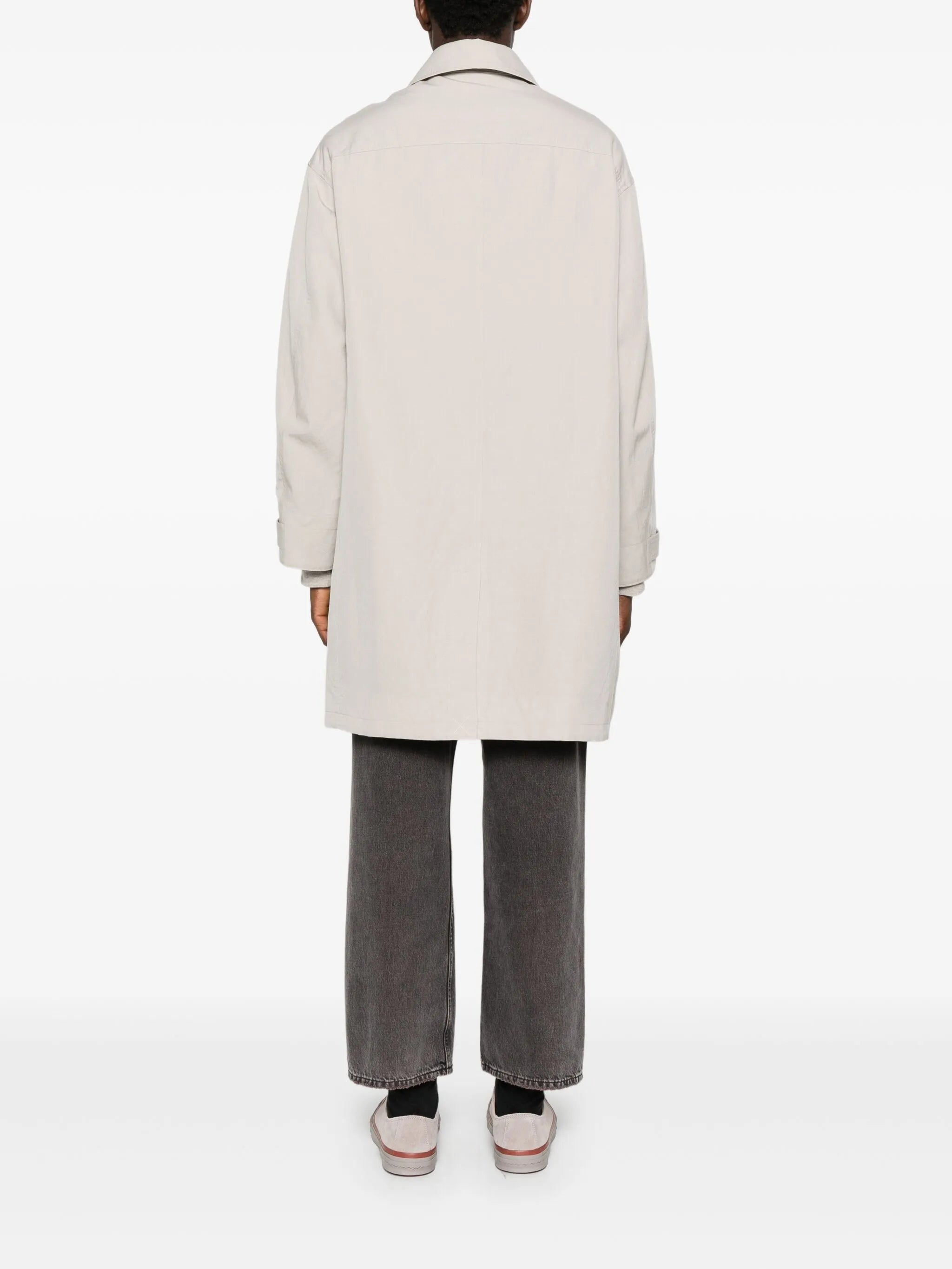 Balmat round-collar coat