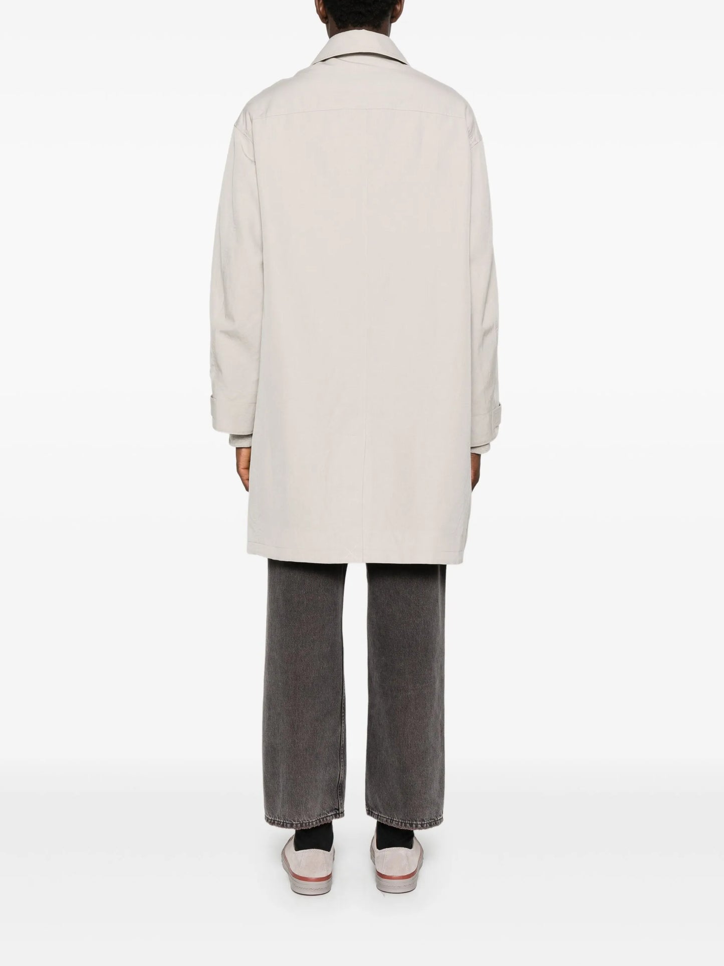 Balmat round-collar coat