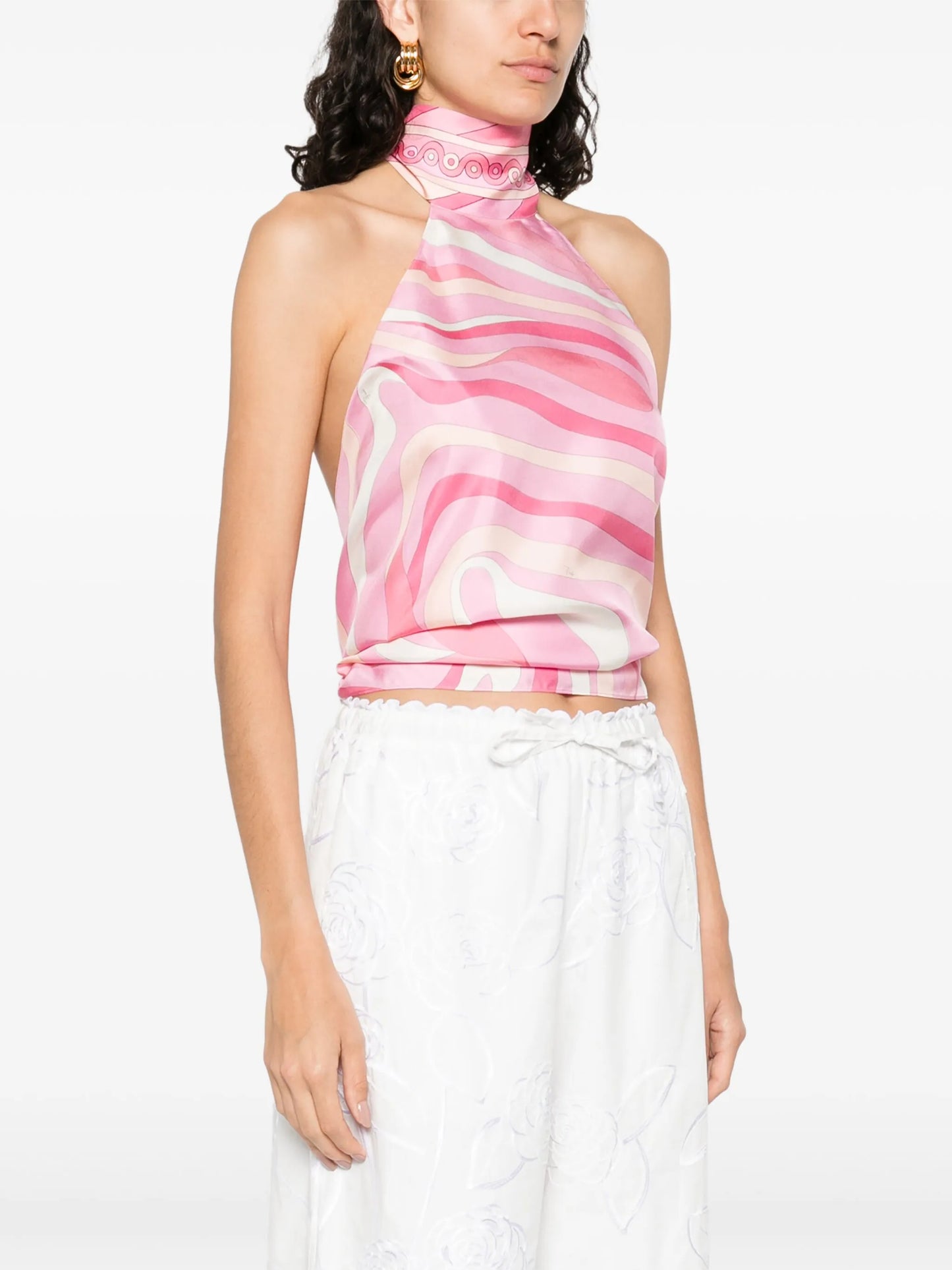 Iride-print top