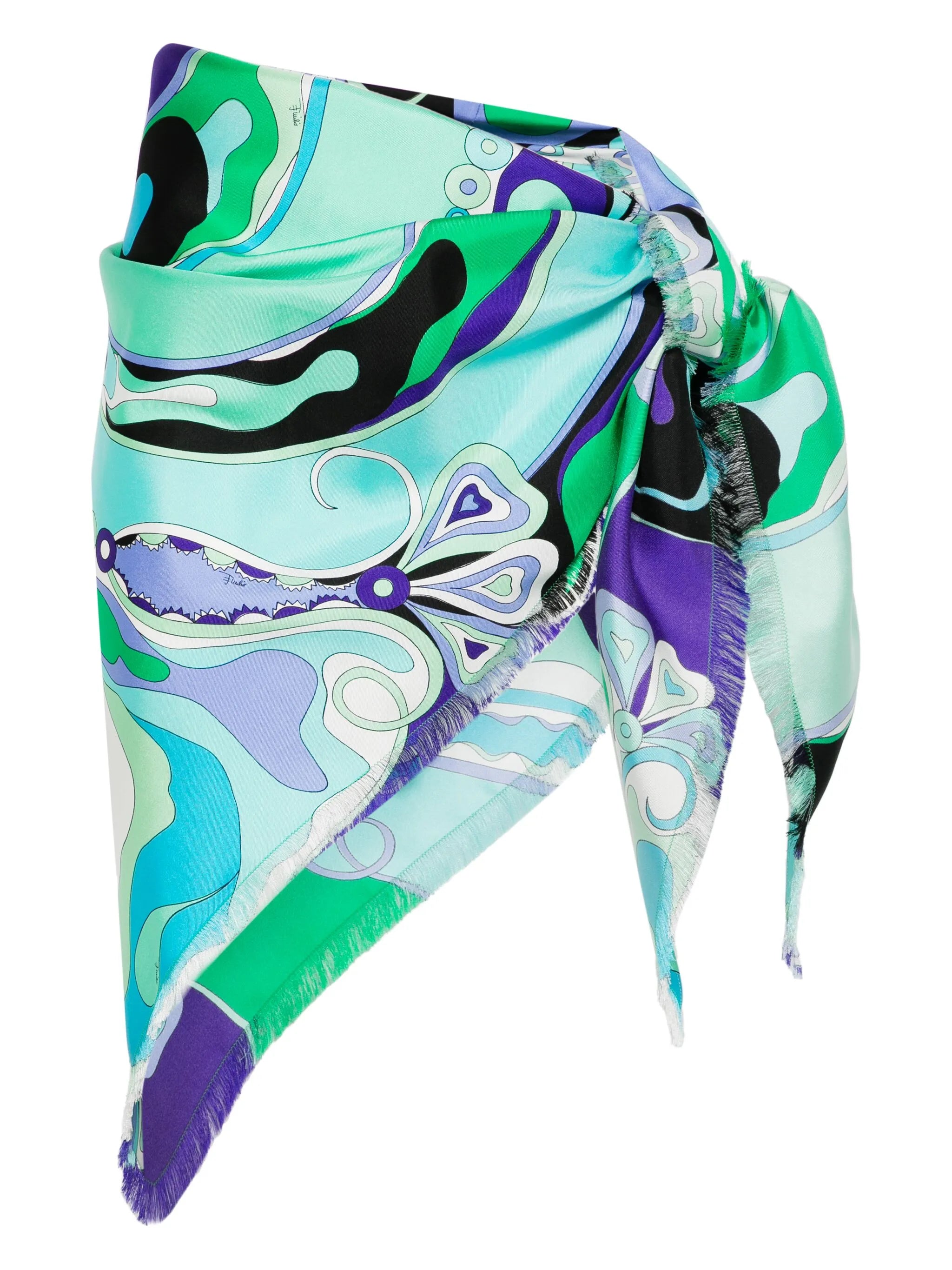 graphic-print skirt