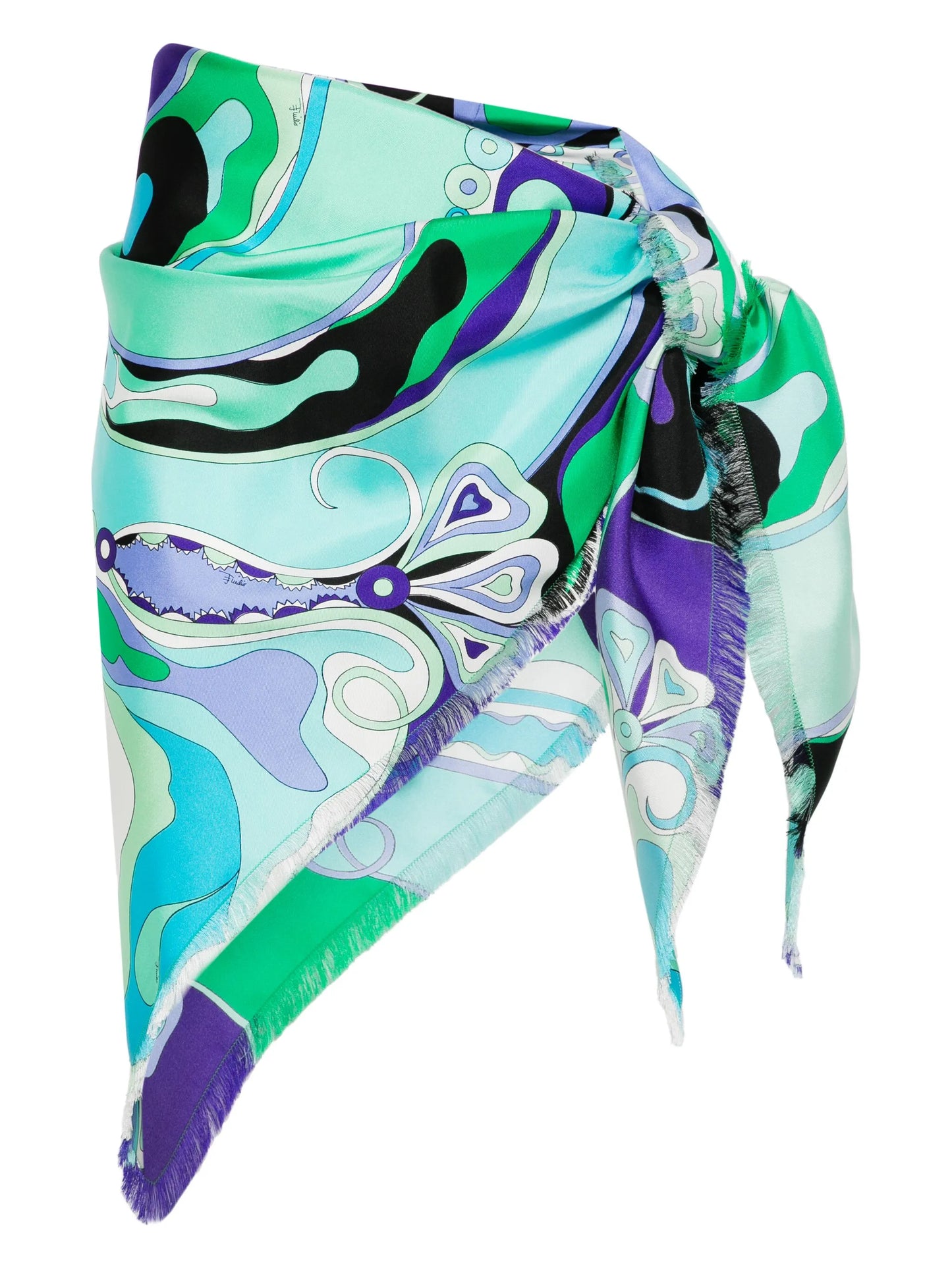 graphic-print skirt