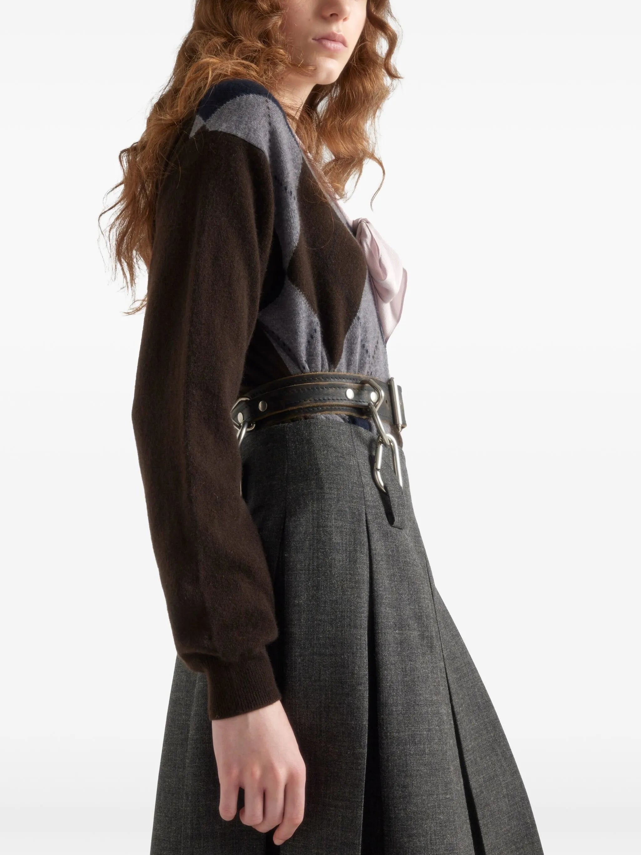cashmere V-neck sweater
