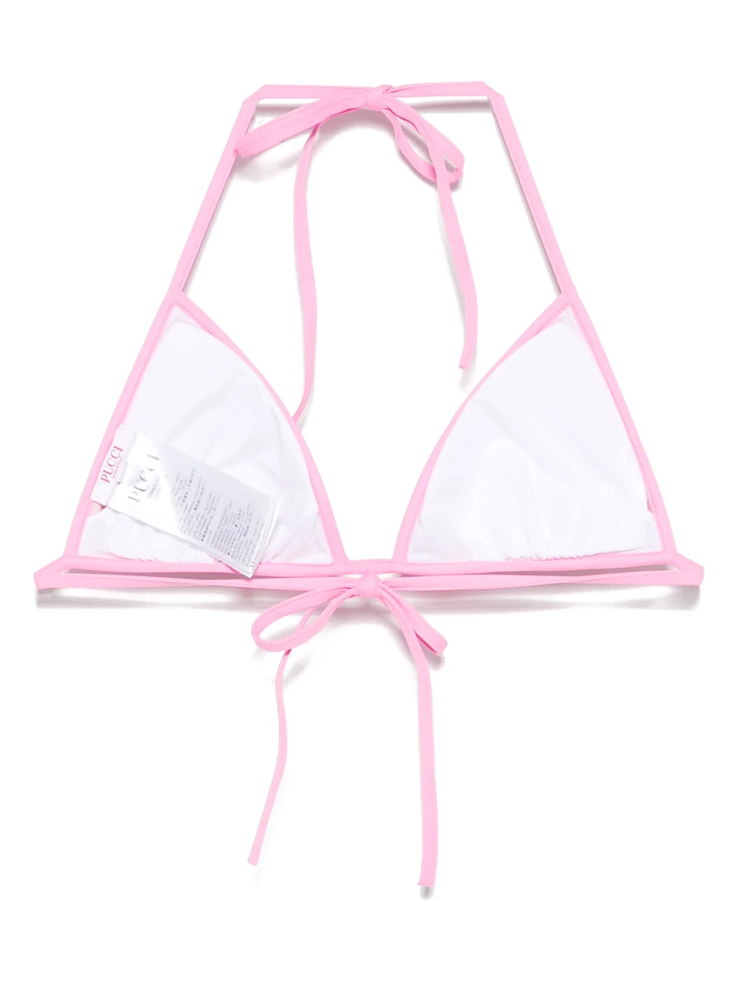 Marmo-print bikini top
