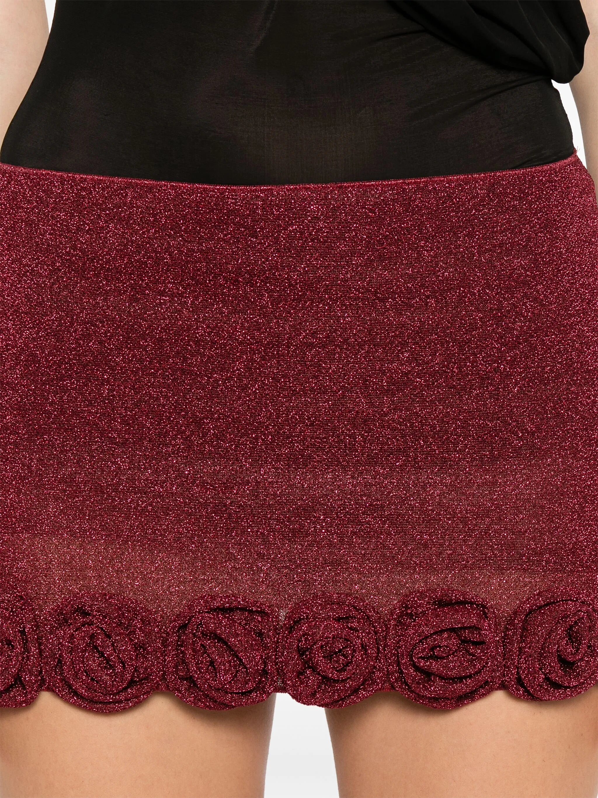 Lumière Rose mini skirt
