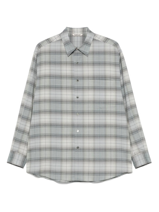 wool check shirt