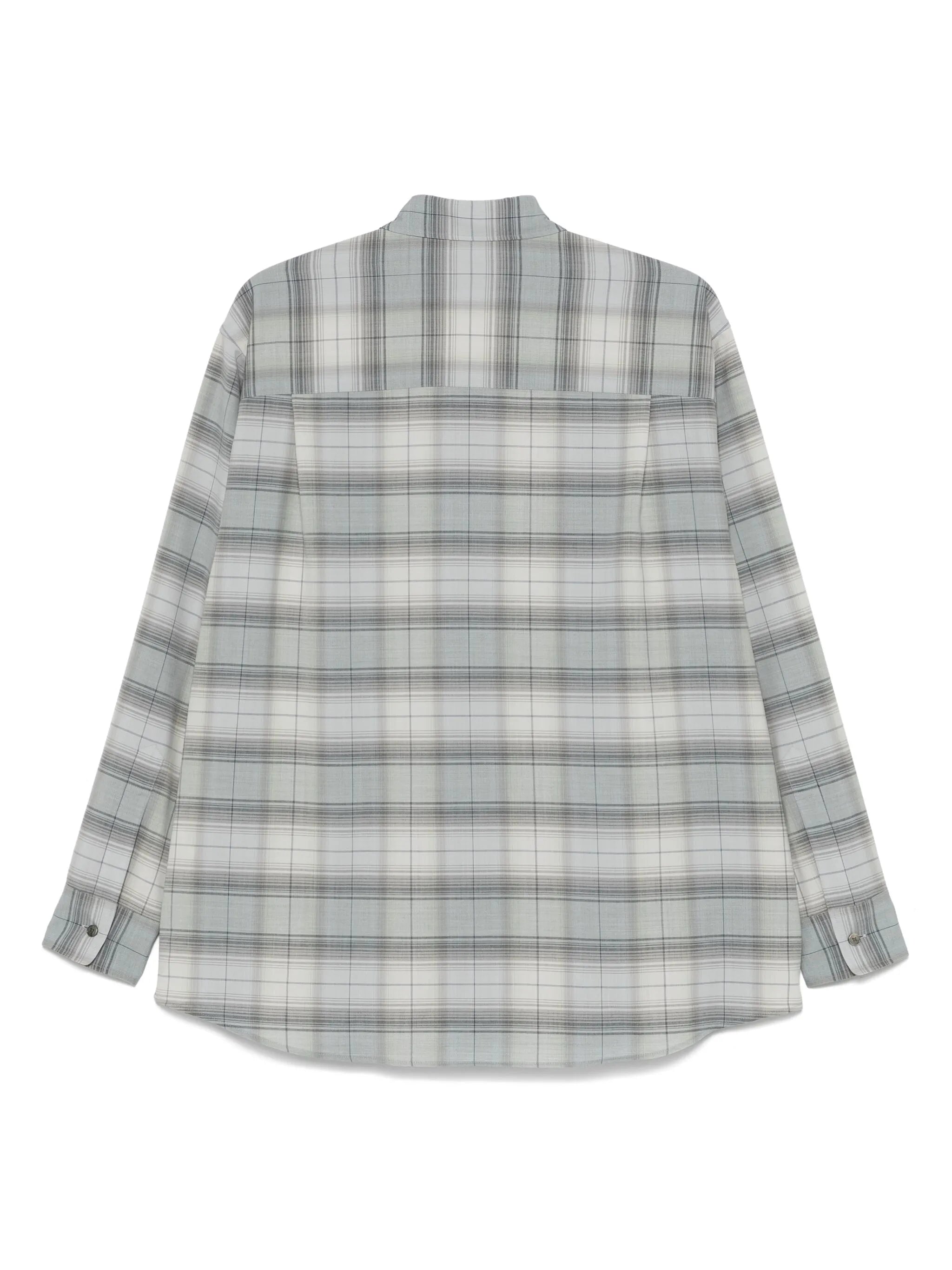 wool check shirt